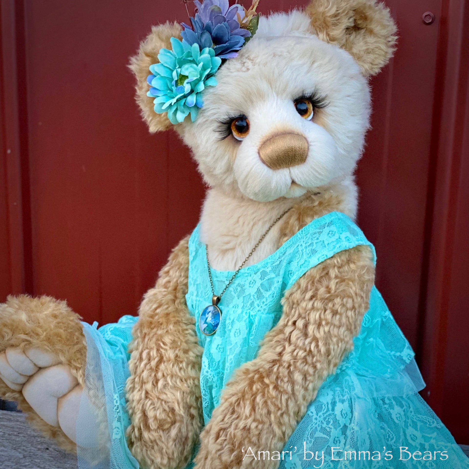 Amari - 24" Mohair, Alpaca and Faux Fur Artist Bear by Emma's Bears - OOAK