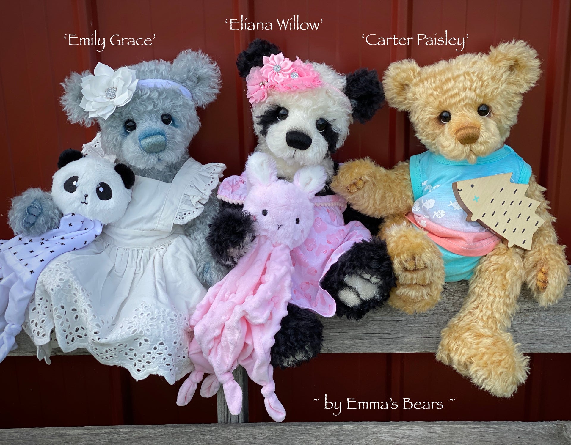 Emily Grace - 18" Baby Artist Bear by Emma's Bears - OOAK