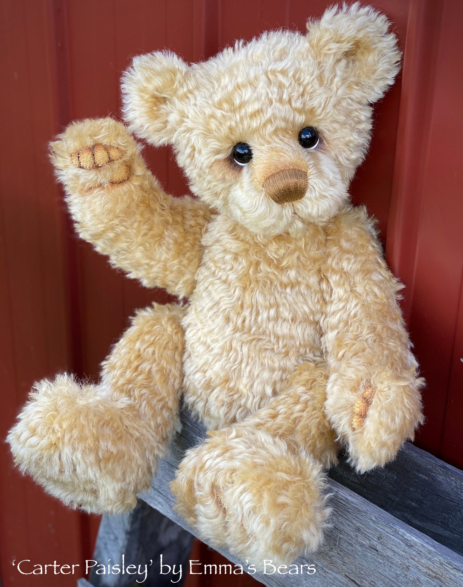 Carter Paisley - 18" Baby Artist Bear by Emma's Bears - OOAK