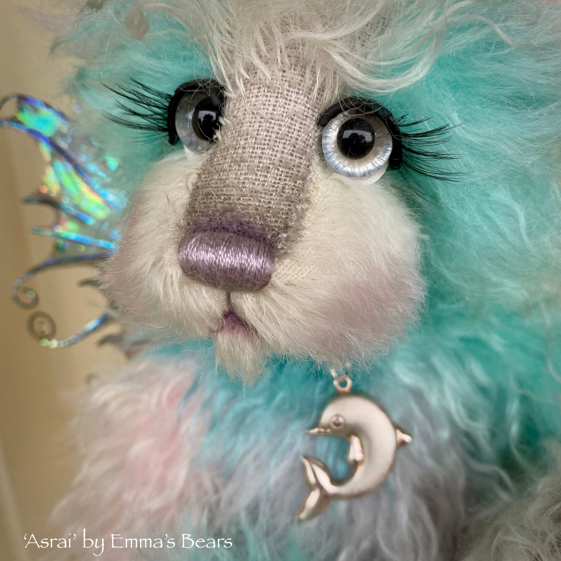 Asrai - 9" Mohair Artist Bear by Emma's Bears - OOAK