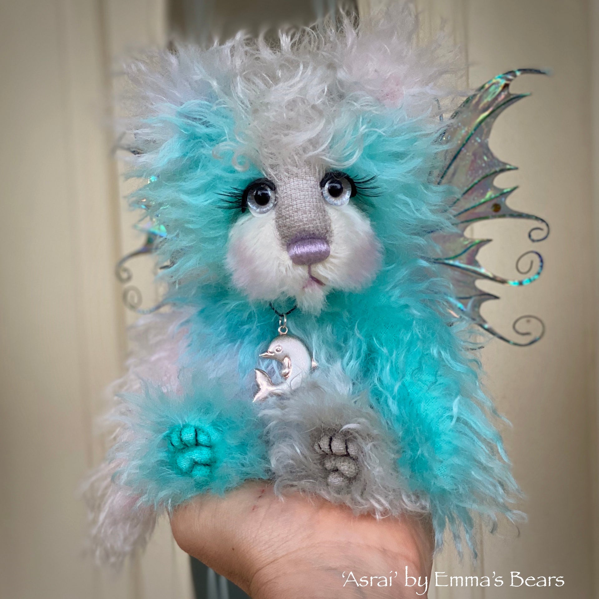 Asrai - 9" Mohair Artist Bear by Emma's Bears - OOAK