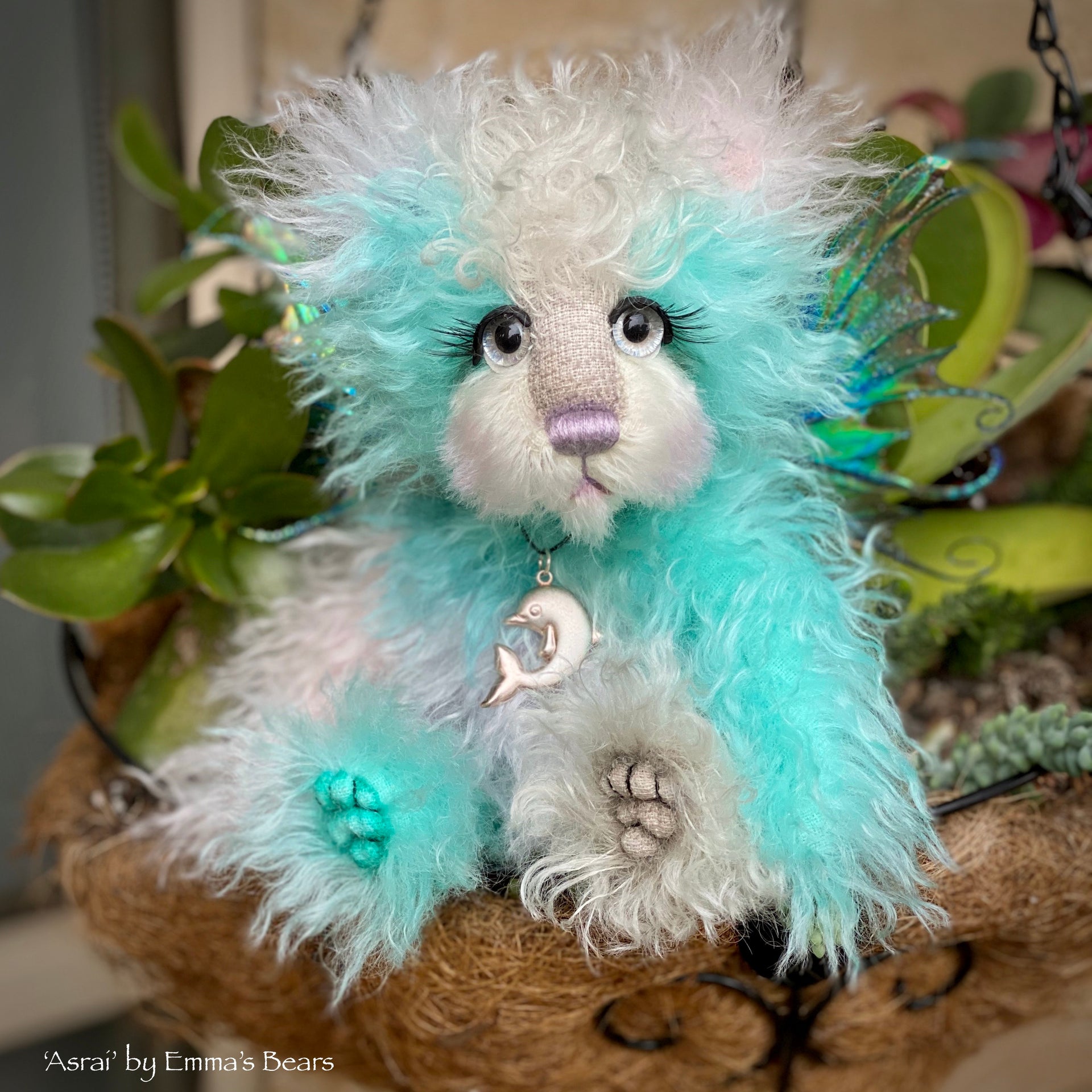 Asrai - 9" Mohair Artist Bear by Emma's Bears - OOAK