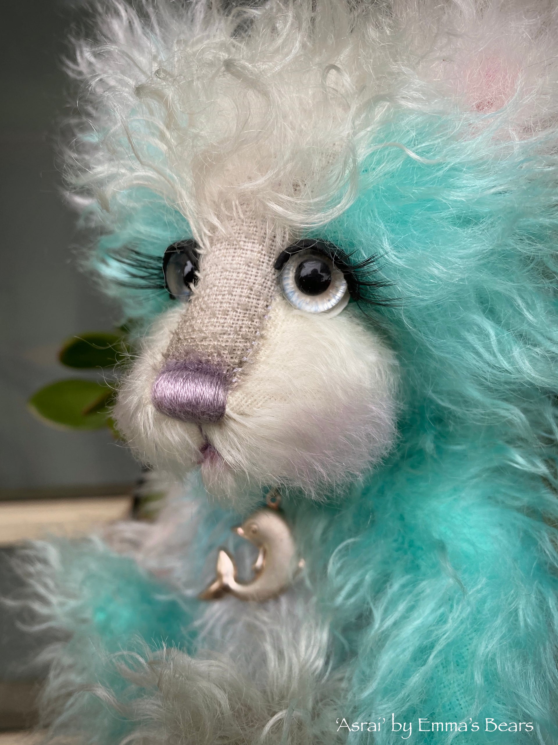 Asrai - 9" Mohair Artist Bear by Emma's Bears - OOAK