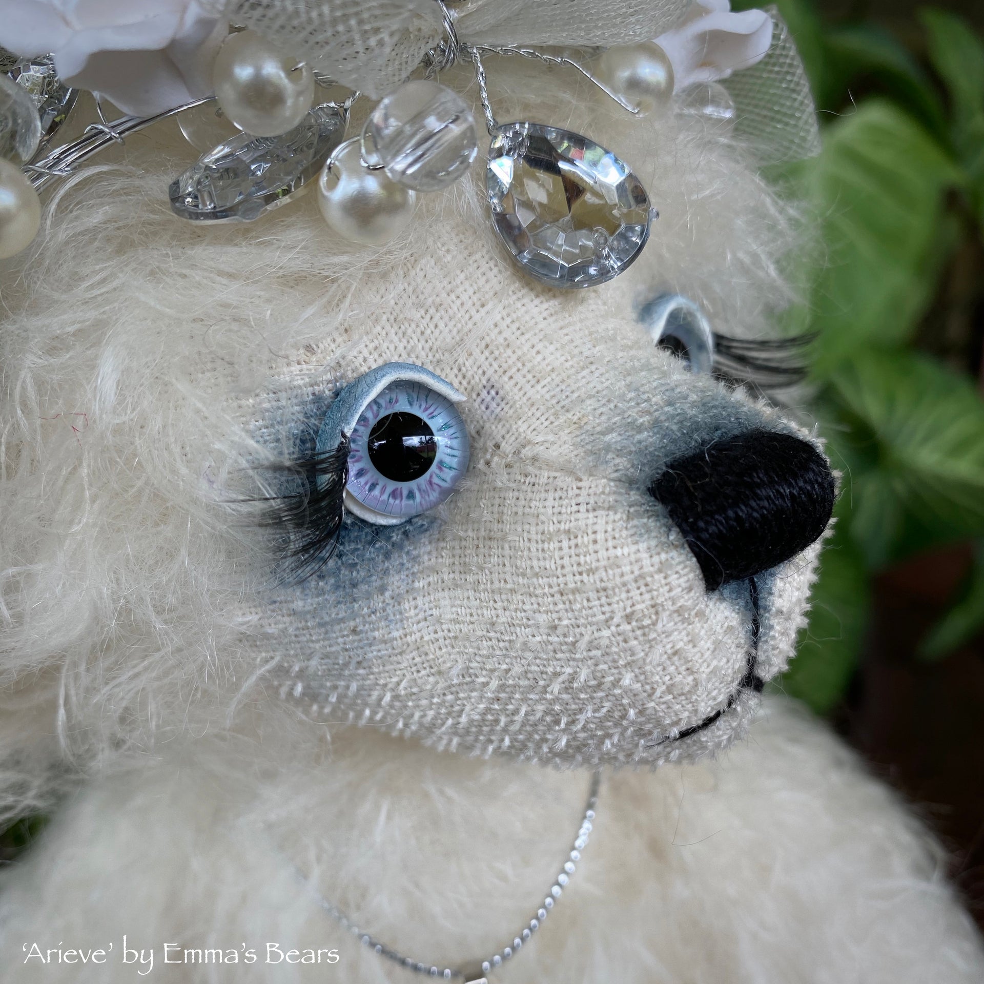 Collaboration Bear: Arieve - 11" handmade mohair artist bear- OOAK