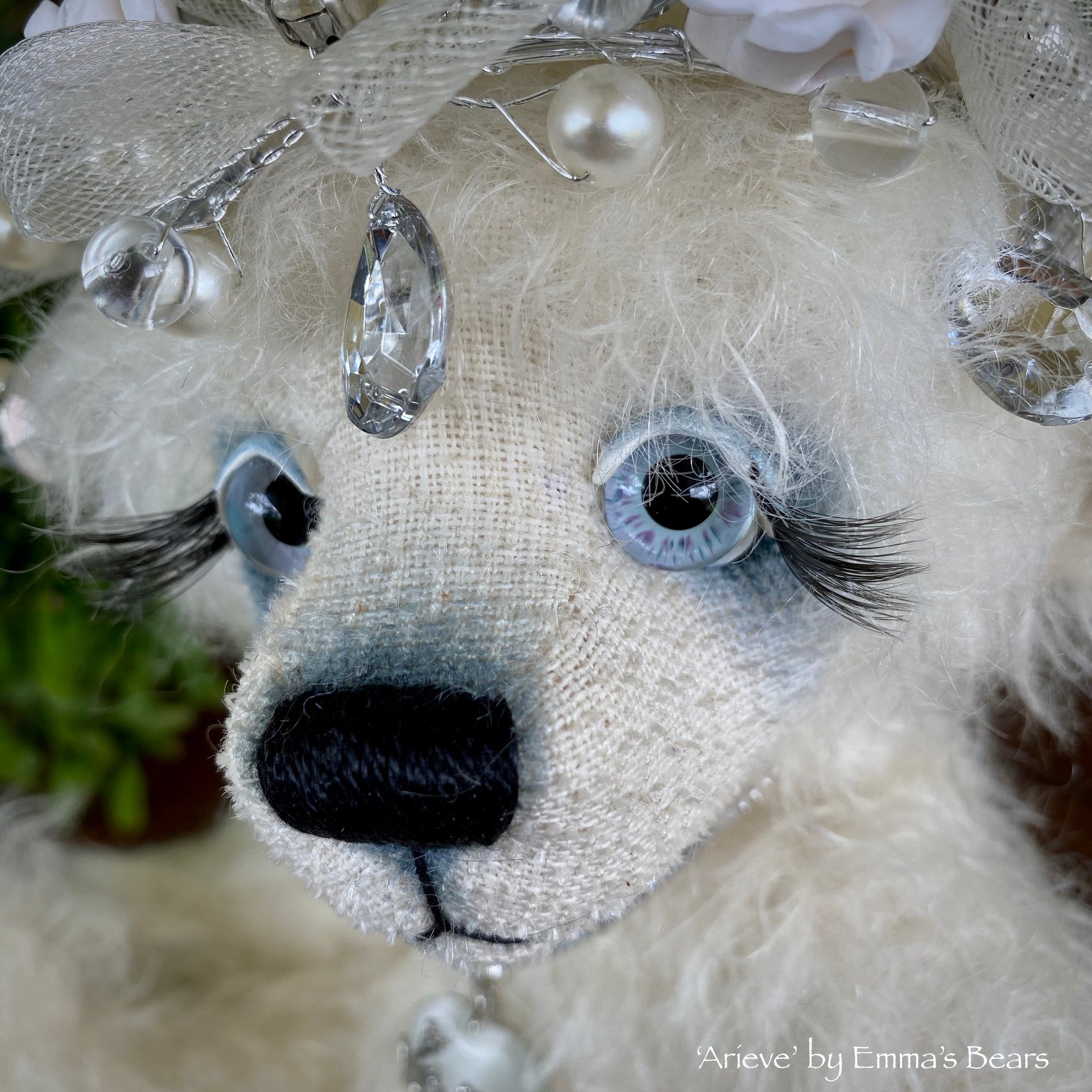 Collaboration Bear: Arieve - 11" handmade mohair artist bear- OOAK