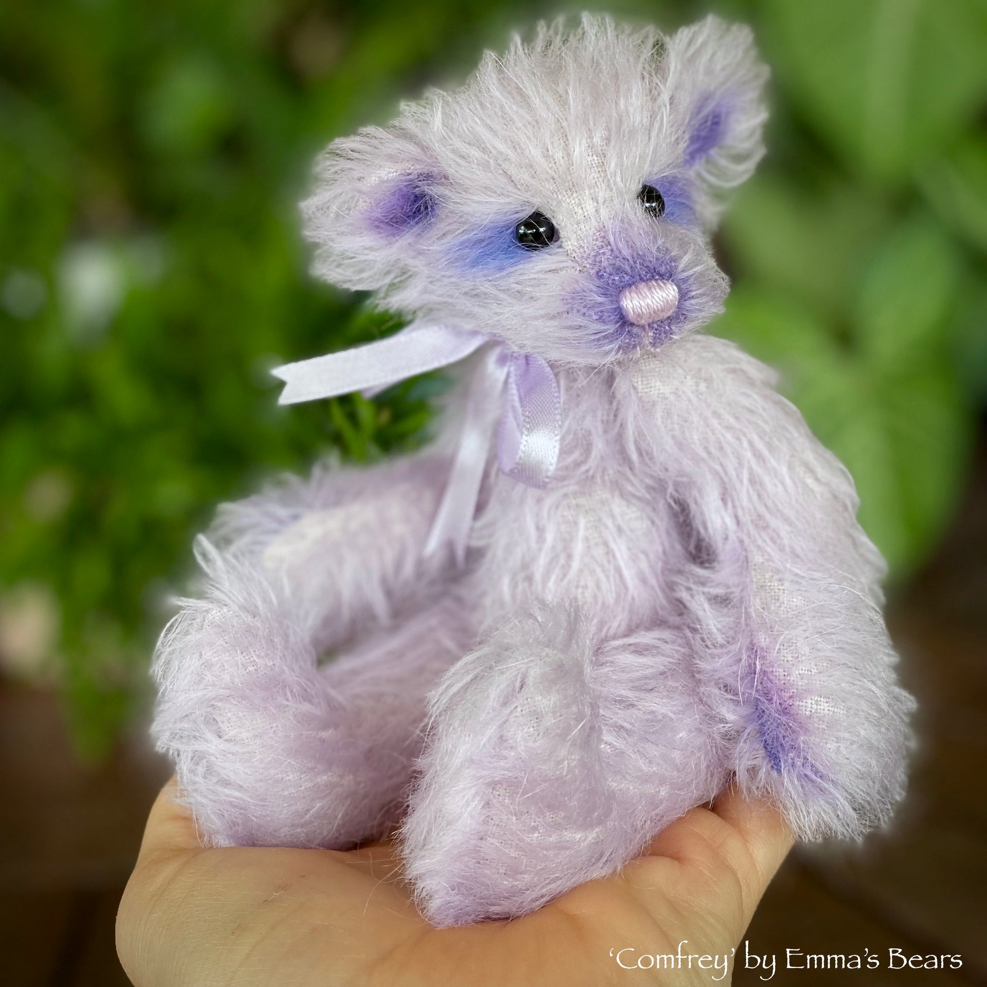 SALE Collaboration Bear: Comfrey - 7" handmade mohair artist bear- OOAK