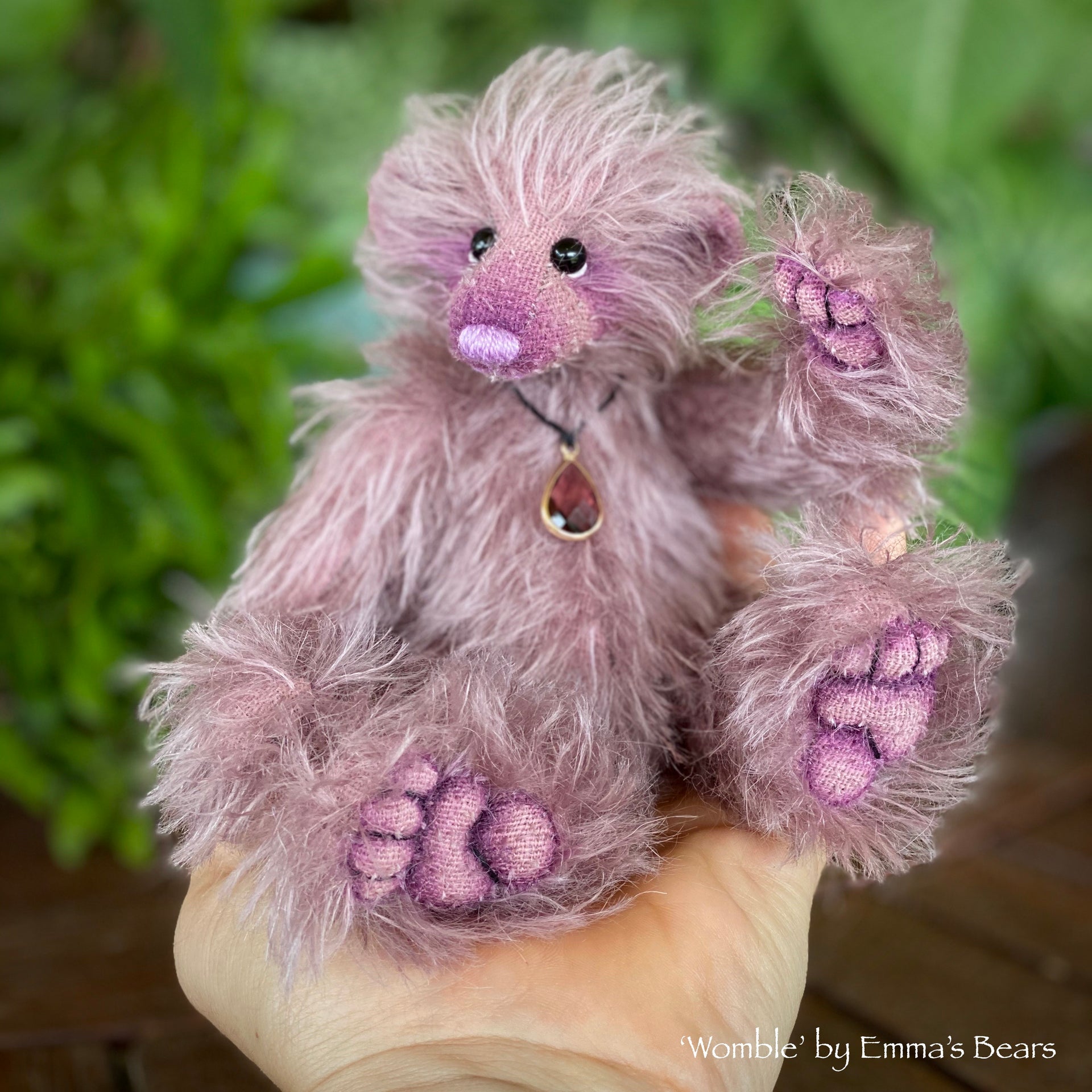 Collaboration Bear: Womble - 7" handmade mohair artist bear- OOAK