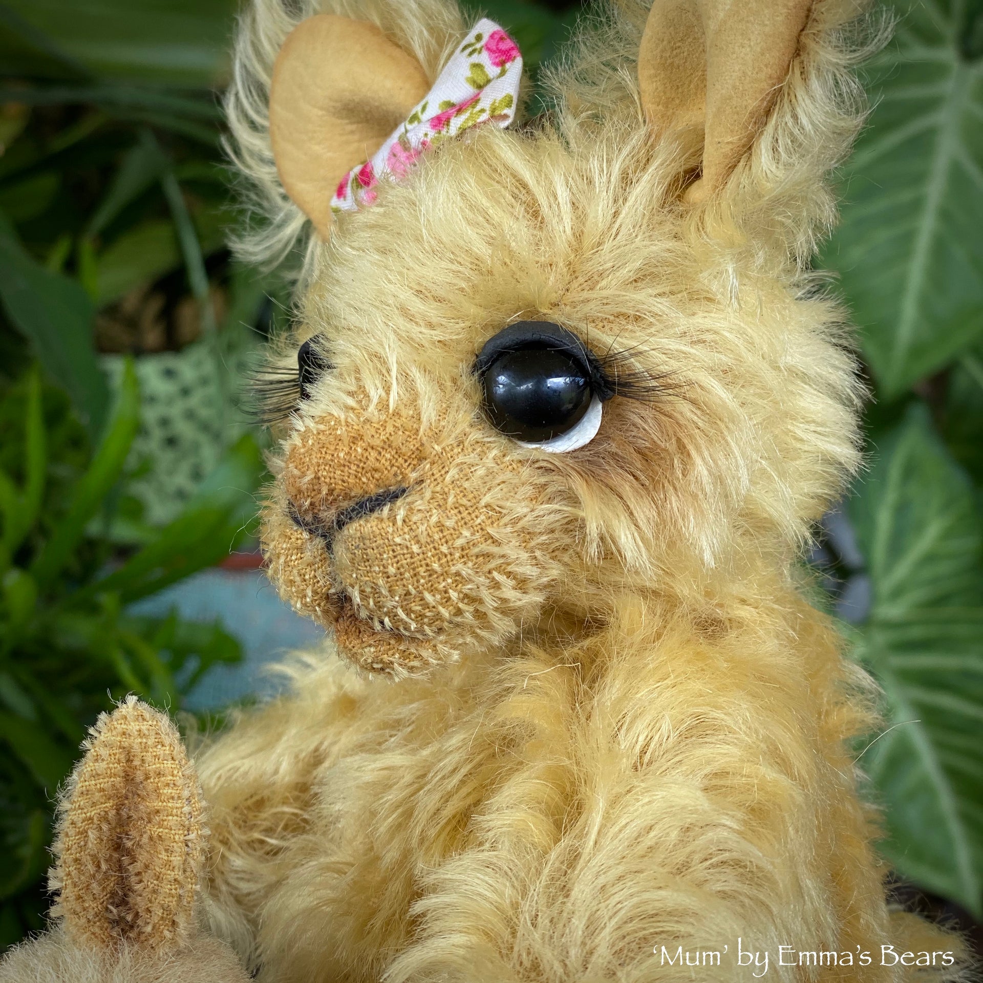 Collaboration Bear: Mum and Bub - 8" handmade mohair artist kangaroo - OOAK