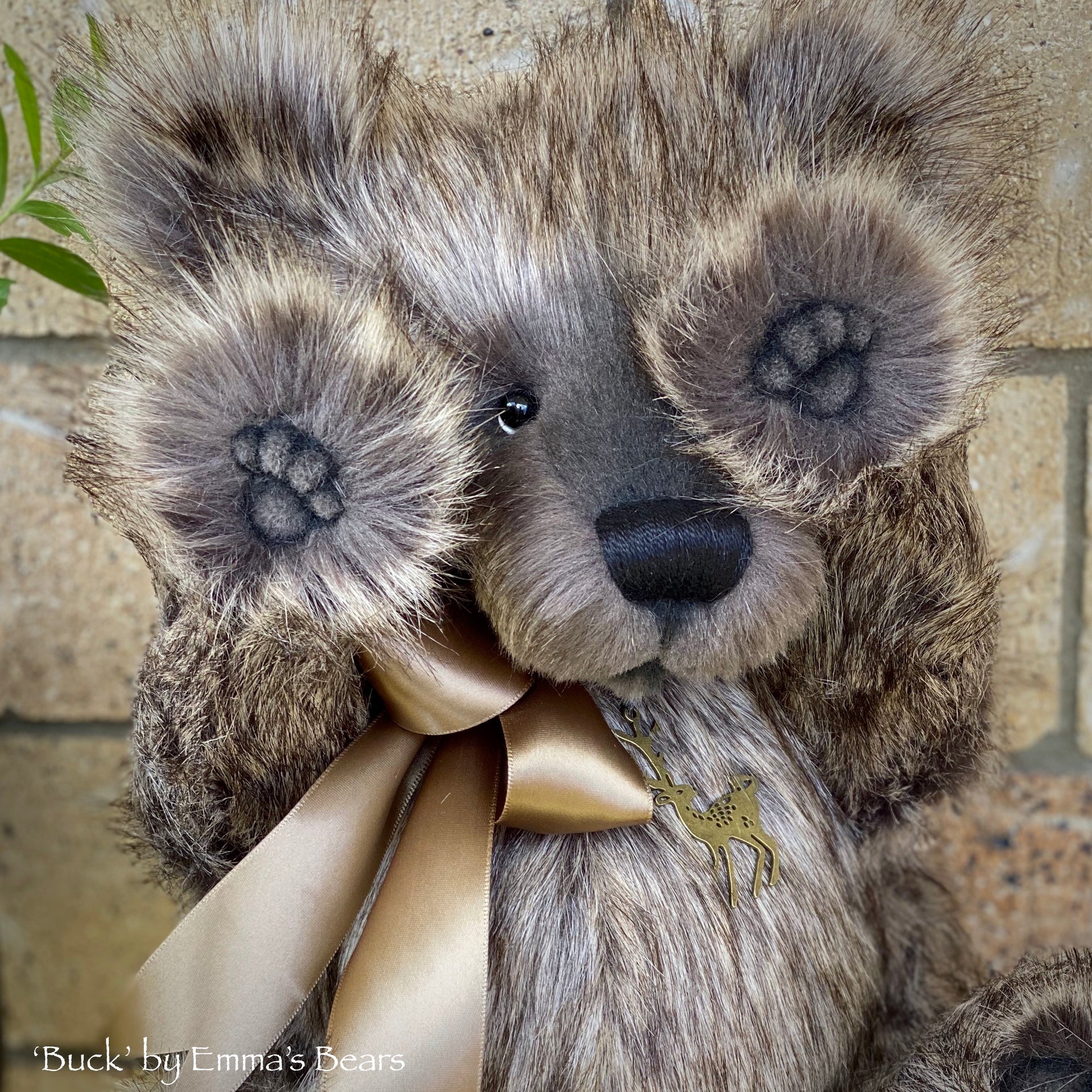 Buck - 17" faux fur bear by Emmas Bears - OOAK