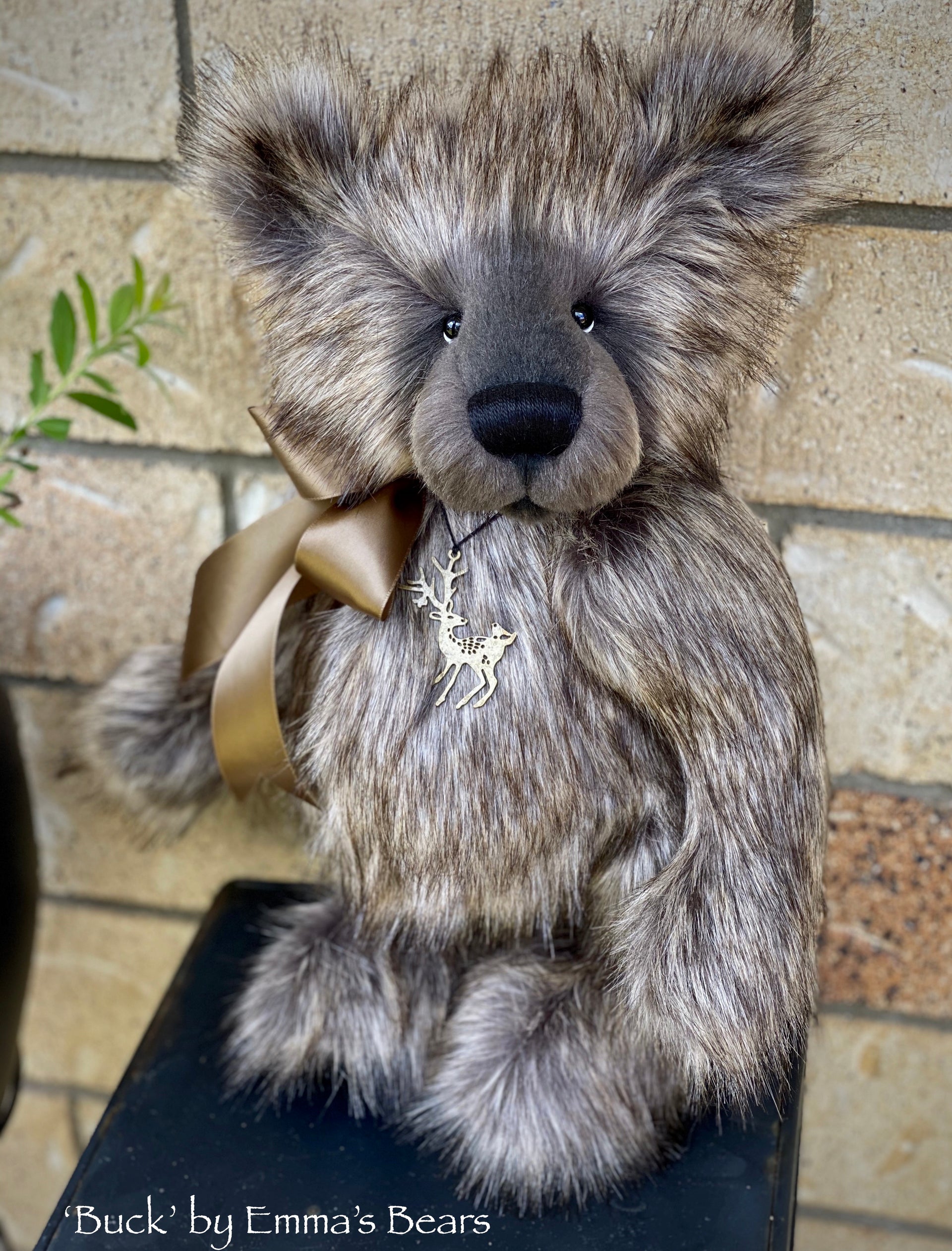 Buck - 17" faux fur bear by Emmas Bears - OOAK