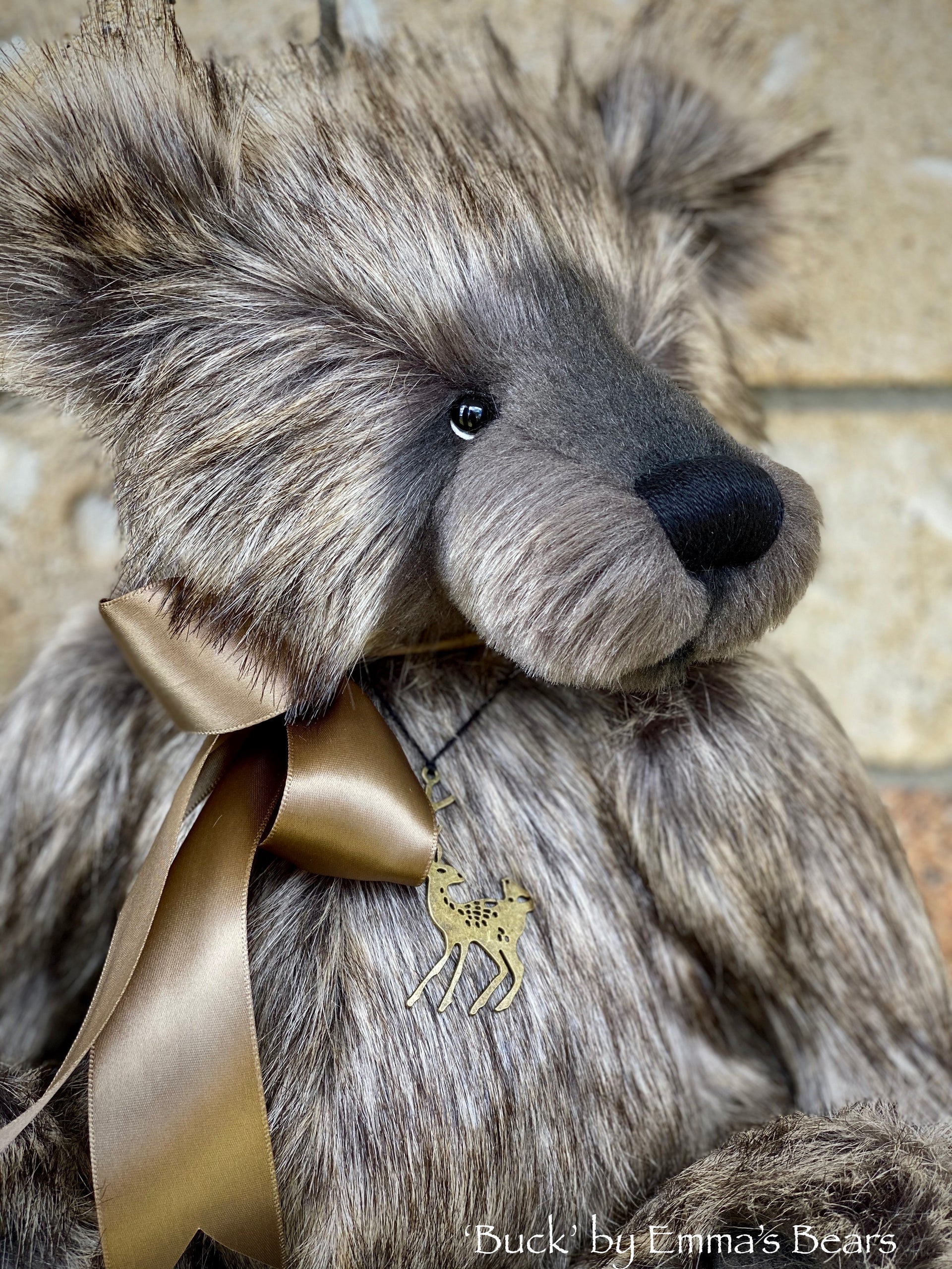 Buck - 17" faux fur bear by Emmas Bears - OOAK