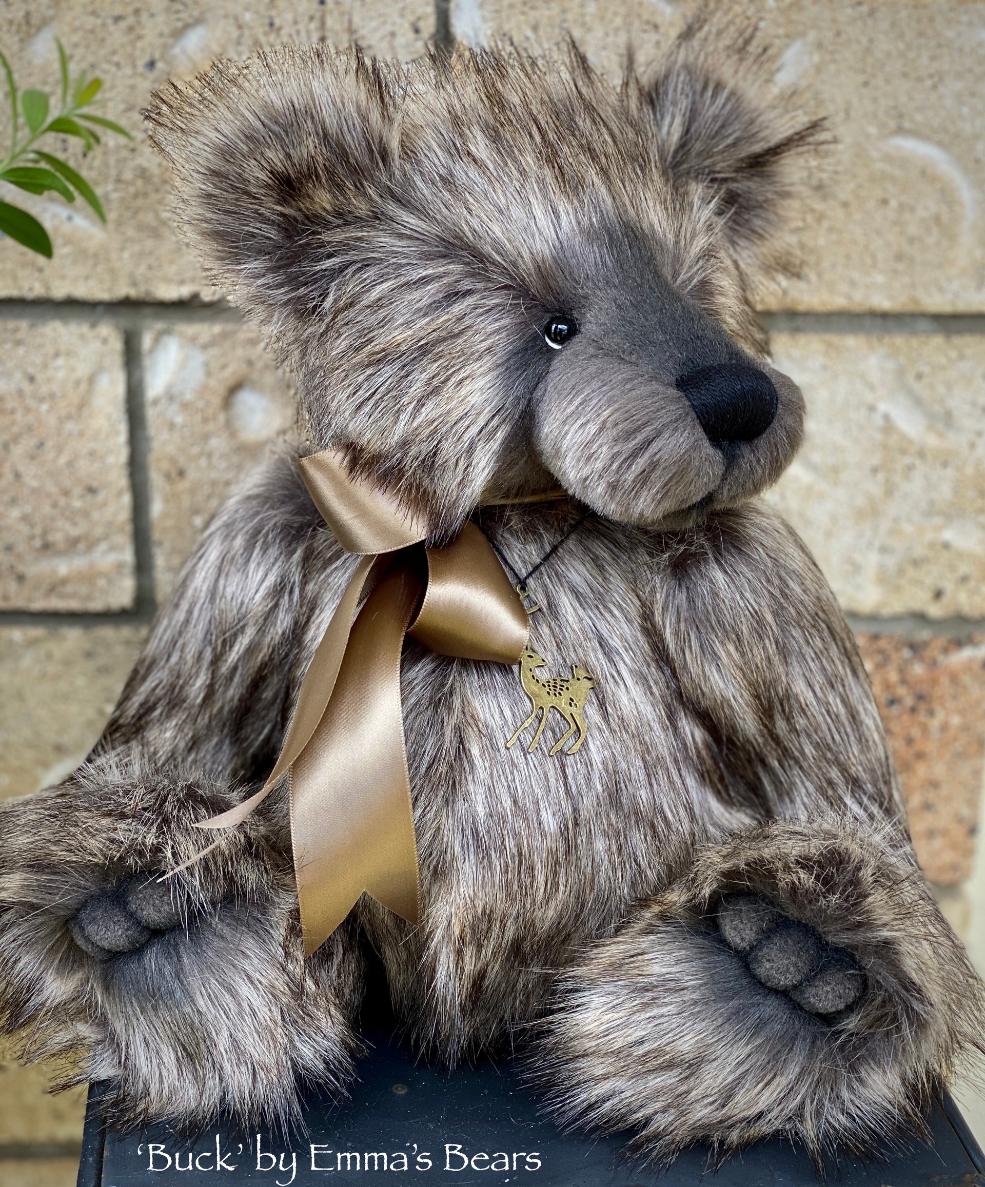 Buck - 17" faux fur bear by Emmas Bears - OOAK