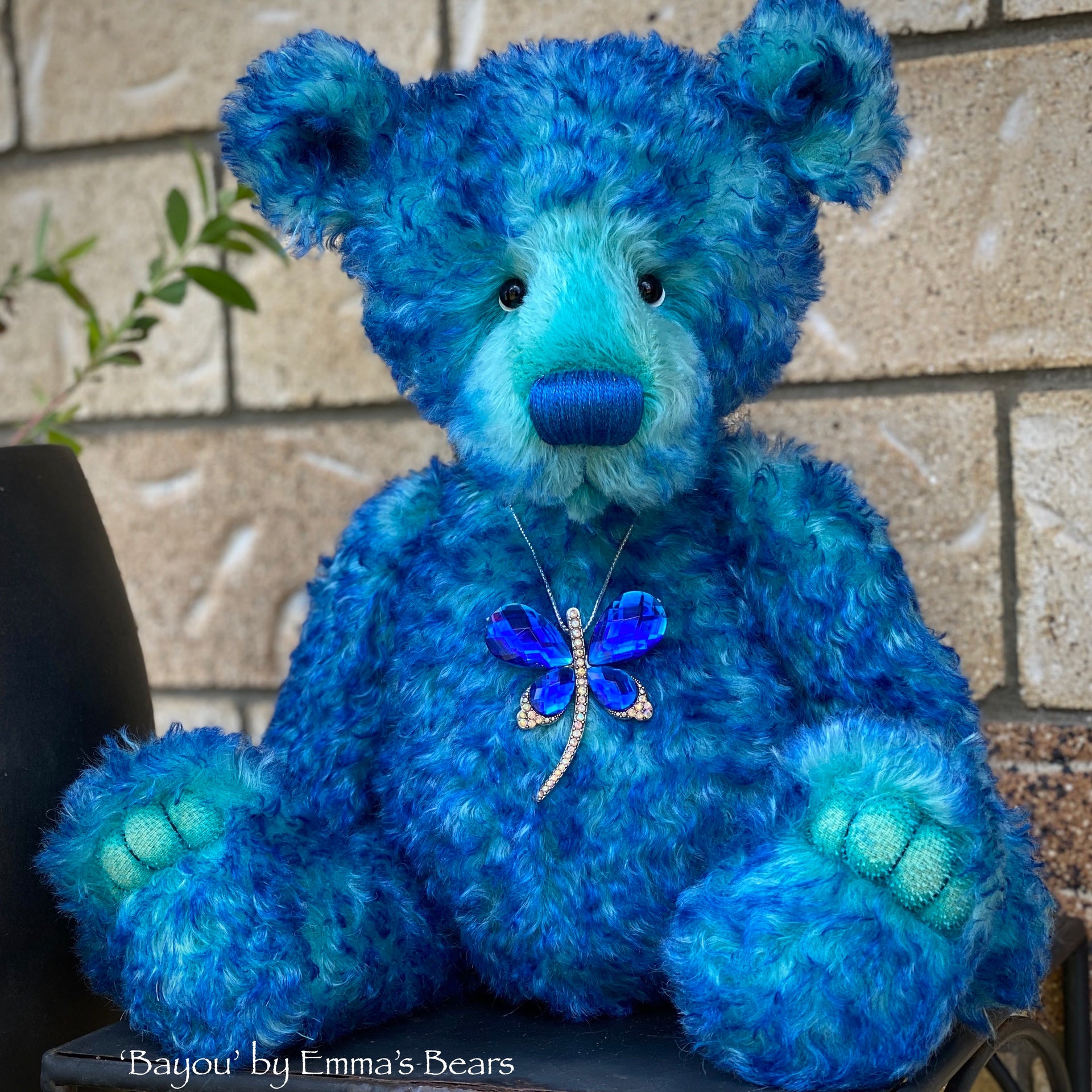 Bayou - 17" curly kid mohair bear by Emmas Bears - OOAK