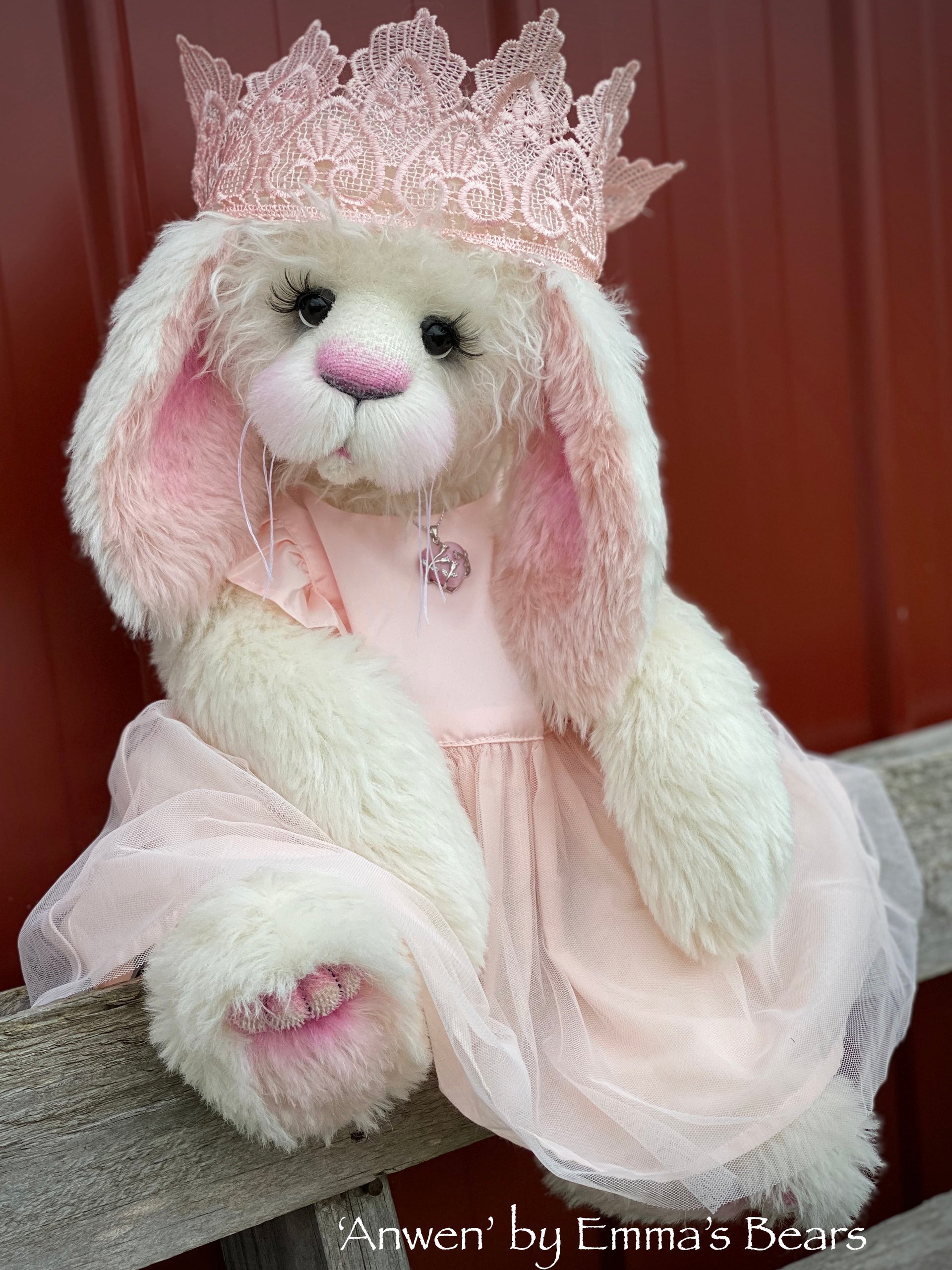 Anwen - 20" Mohair and Alpaca Toddler Artist Bunny by Emma's Bears - OOAK