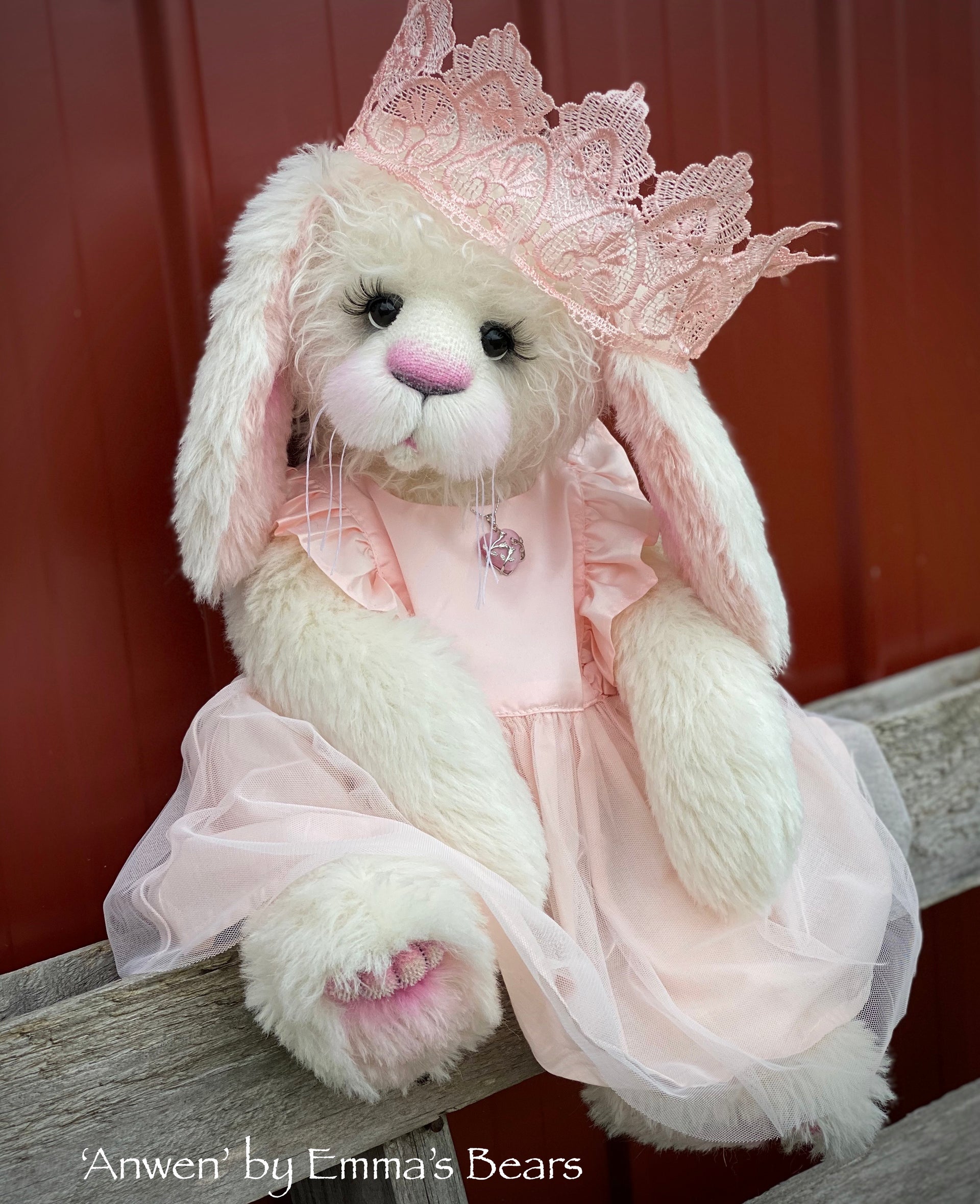 Anwen - 20" Mohair and Alpaca Toddler Artist Bunny by Emma's Bears - OOAK