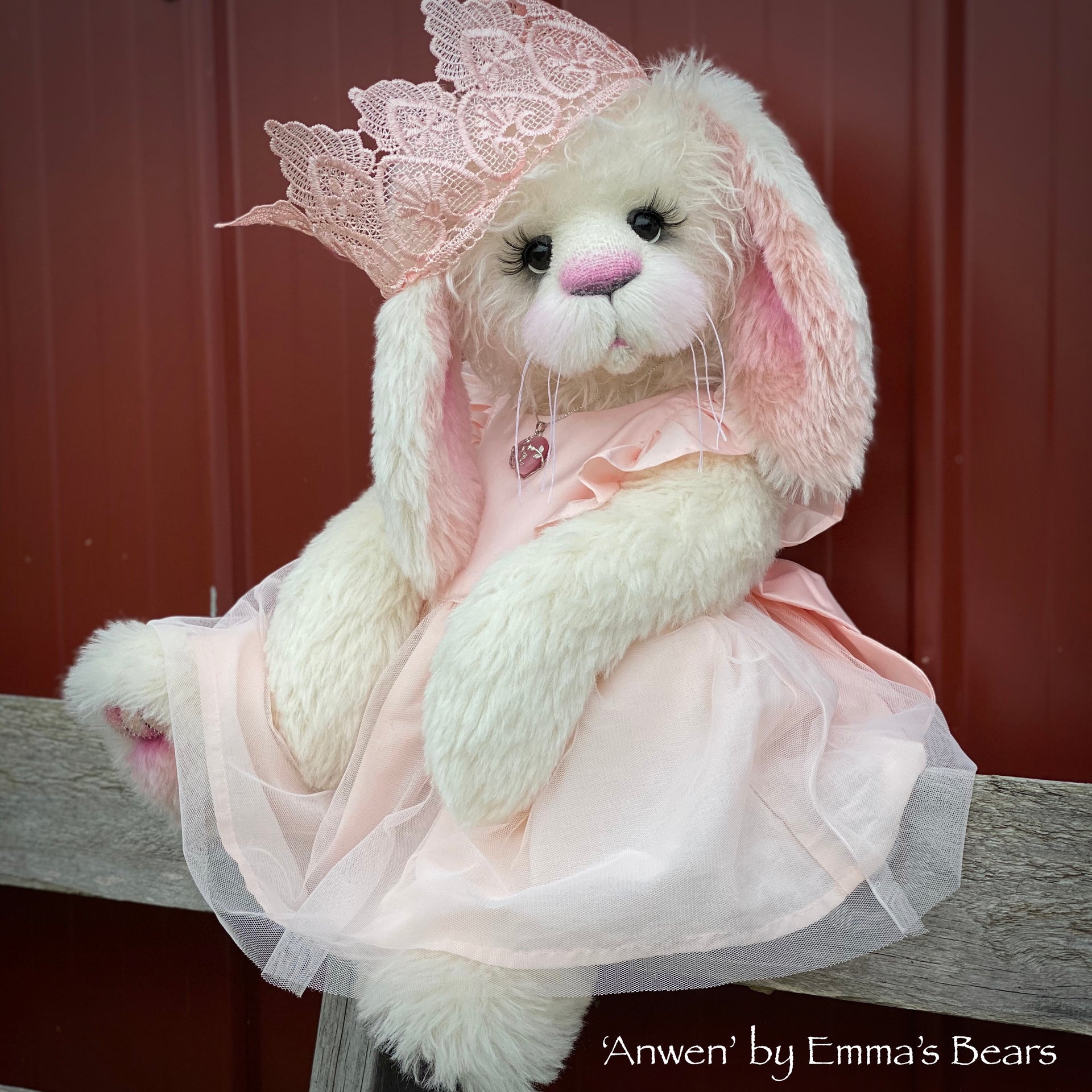 Anwen - 20" Mohair and Alpaca Toddler Artist Bunny by Emma's Bears - OOAK