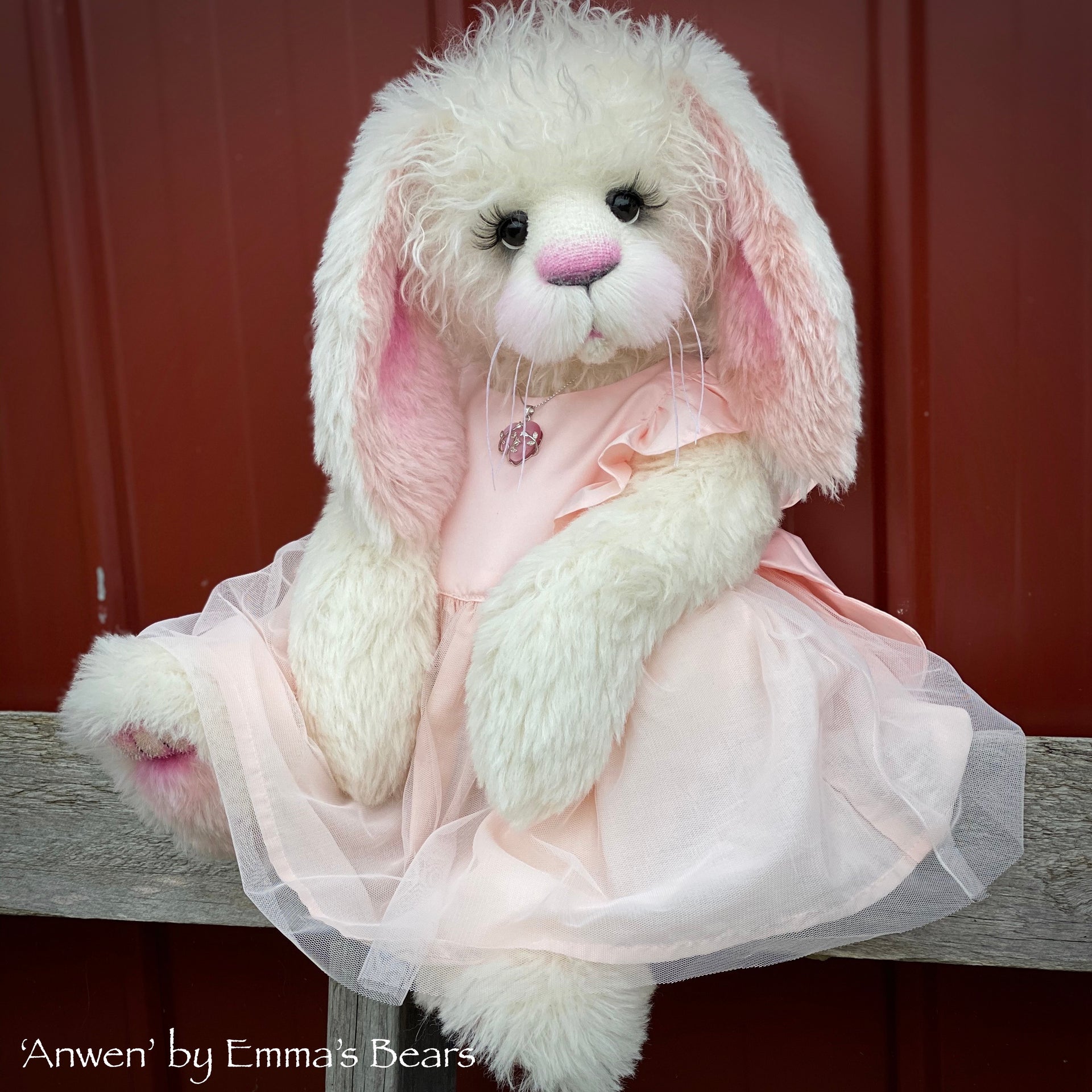 Anwen - 20" Mohair and Alpaca Toddler Artist Bunny by Emma's Bears - OOAK