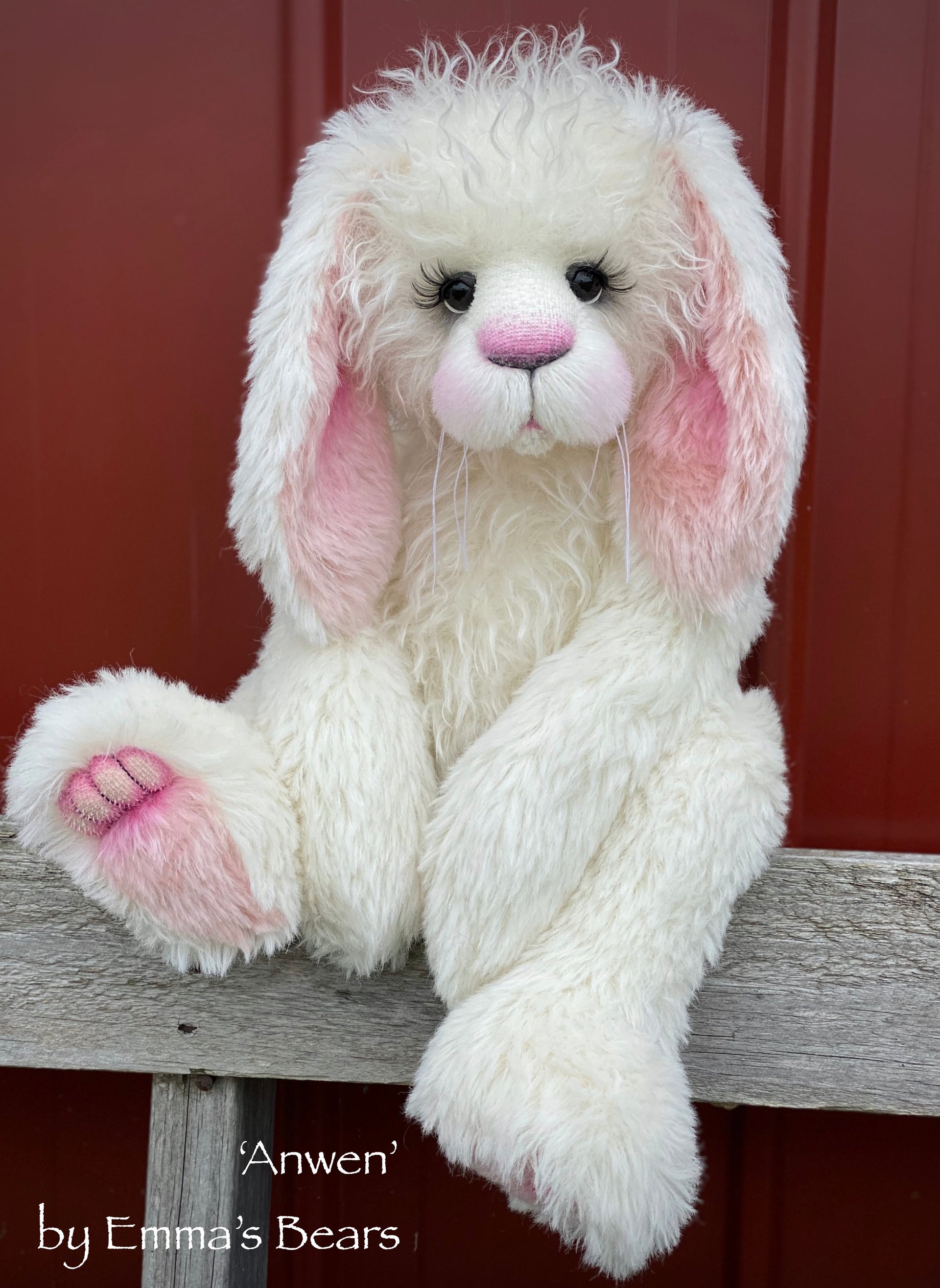 Anwen - 20" Mohair and Alpaca Toddler Artist Bunny by Emma's Bears - OOAK