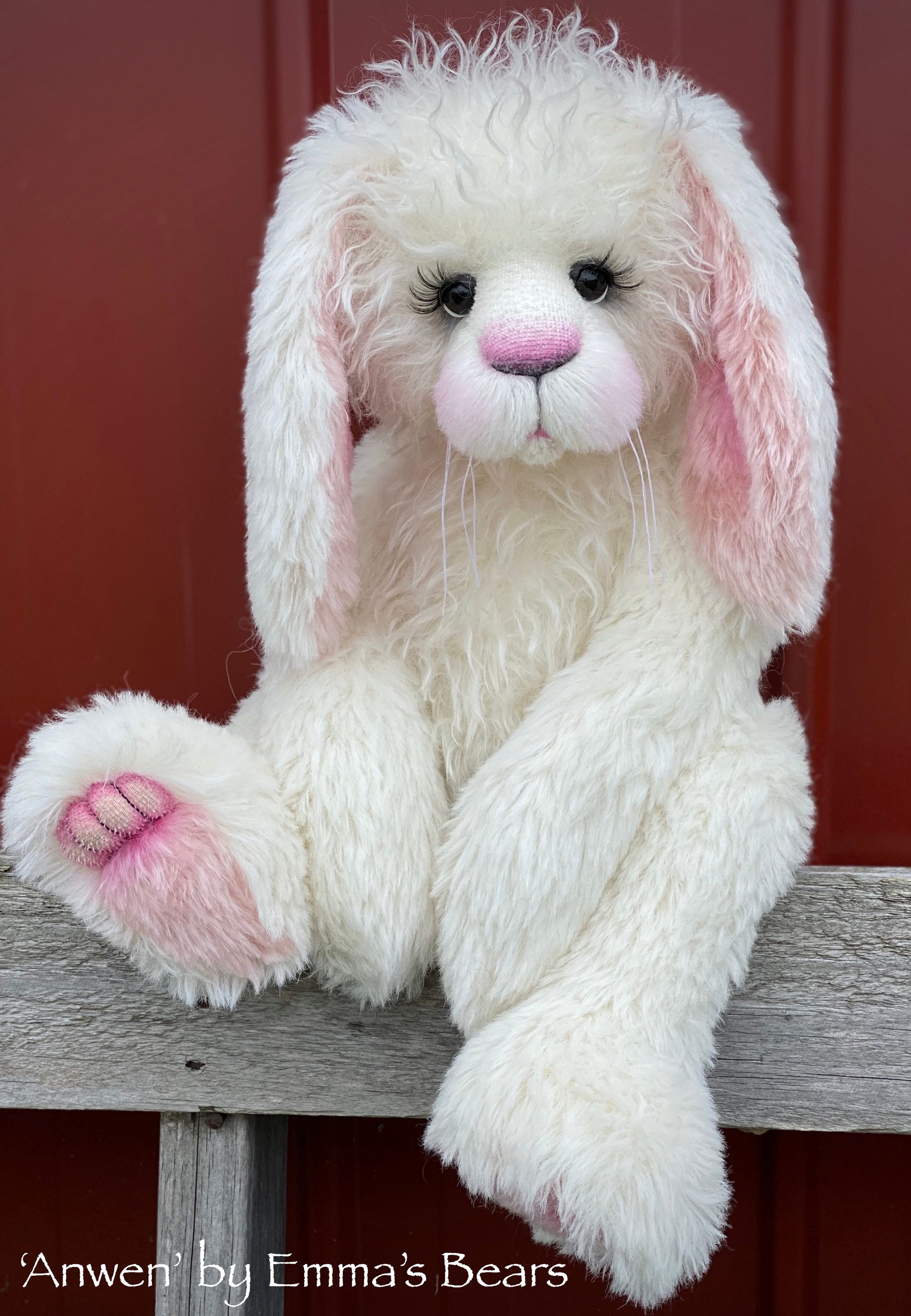 Anwen - 20" Mohair and Alpaca Toddler Artist Bunny by Emma's Bears - OOAK