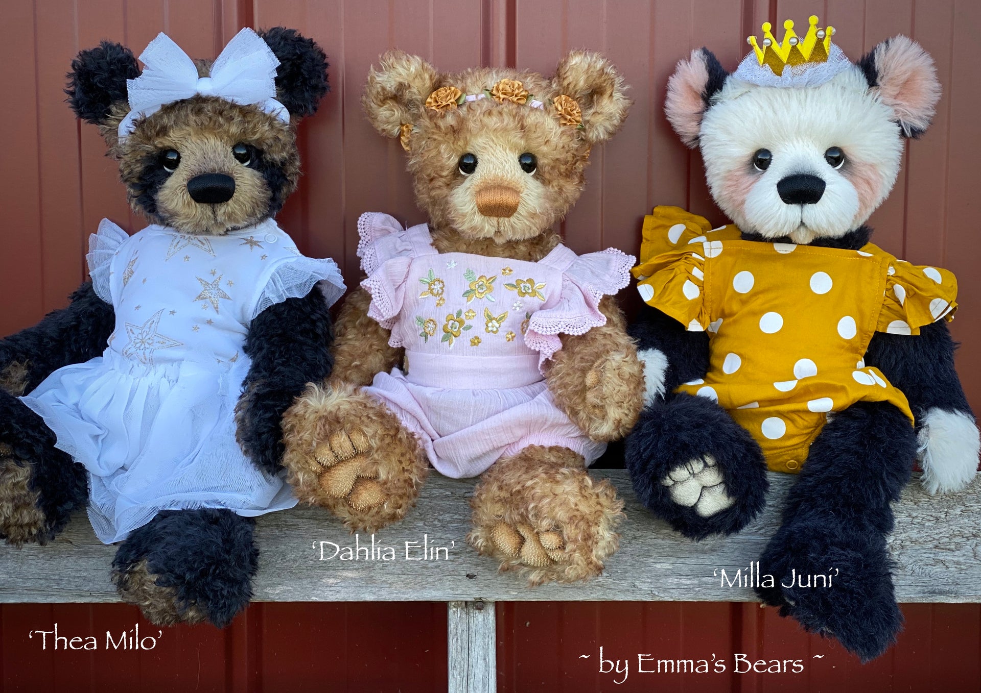 Dahlia Elin - 18" Artist Baby Bear by Emma's Bears - OOAK