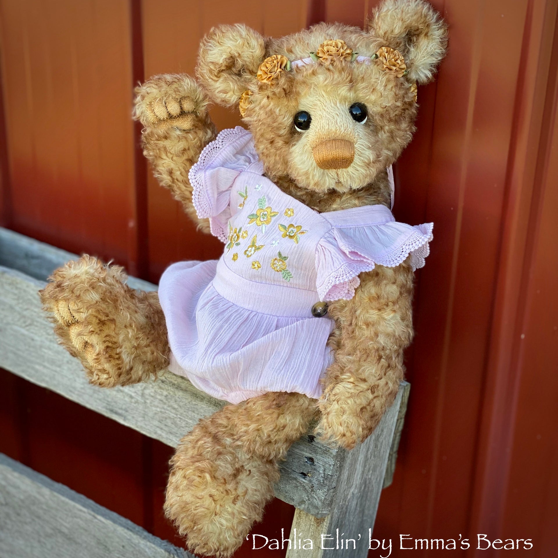 Dahlia Elin - 18" Artist Baby Bear by Emma's Bears - OOAK