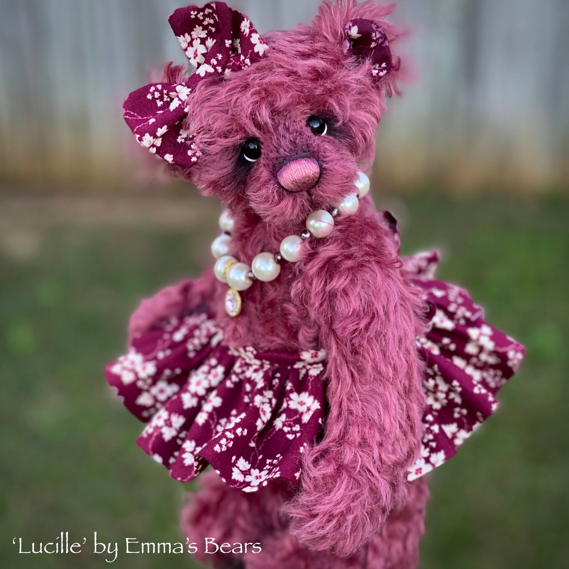 Lucille- 11" Mohair Artist Bear by Emma's Bears - OOAK