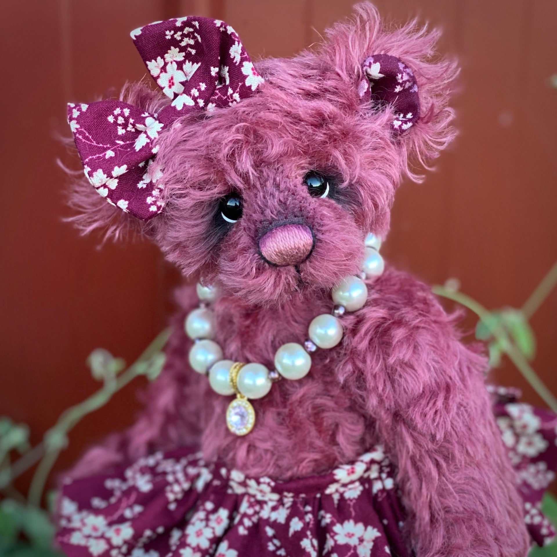 Lucille- 11" Mohair Artist Bear by Emma's Bears - OOAK