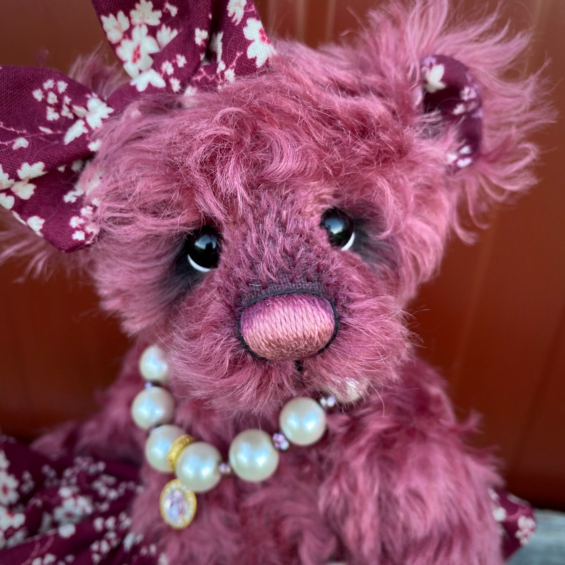 Lucille- 11" Mohair Artist Bear by Emma's Bears - OOAK