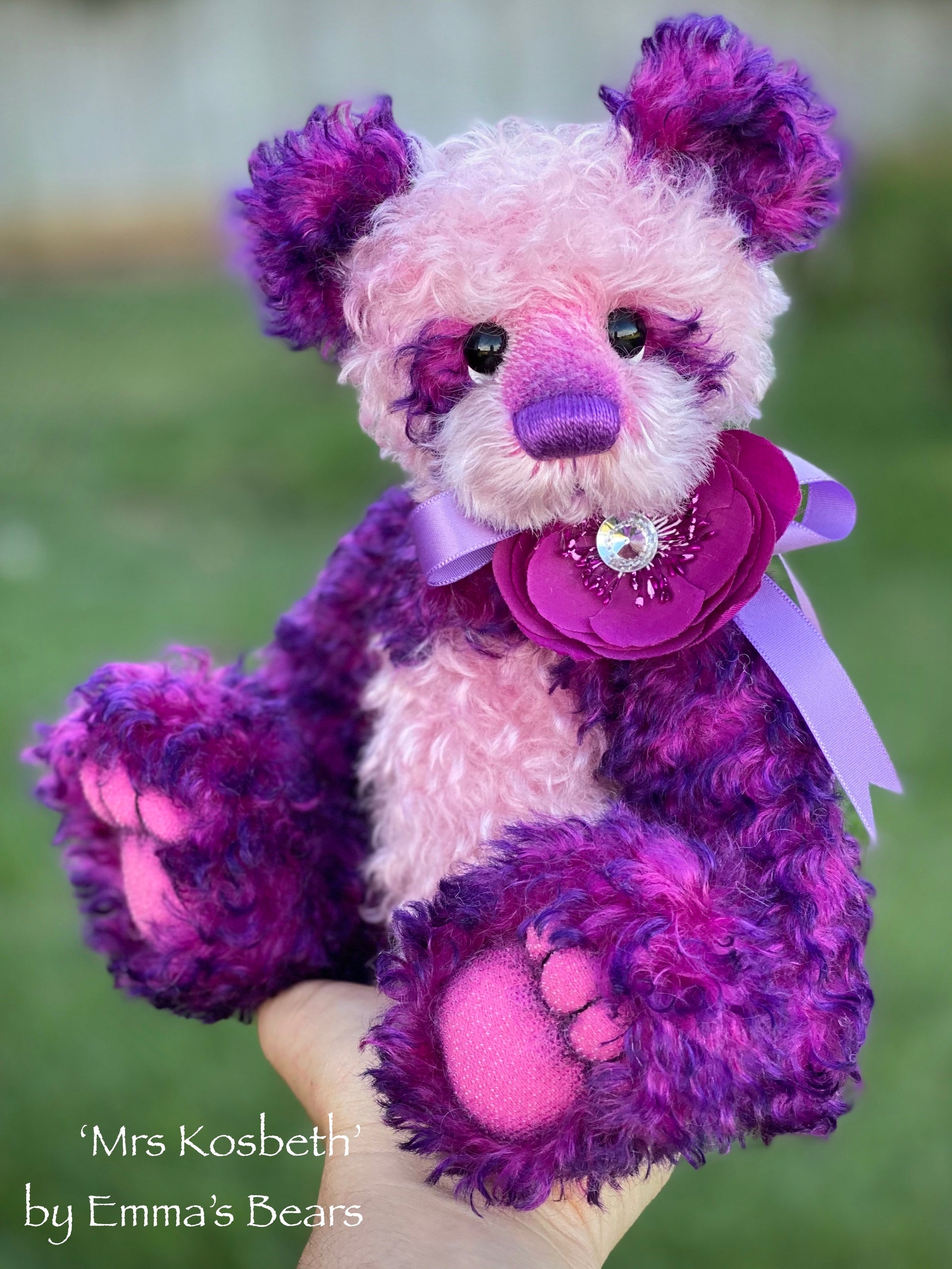 Mrs Kosbeth - 12" Mohair Artist Bear by Emma's Bears - OOAK