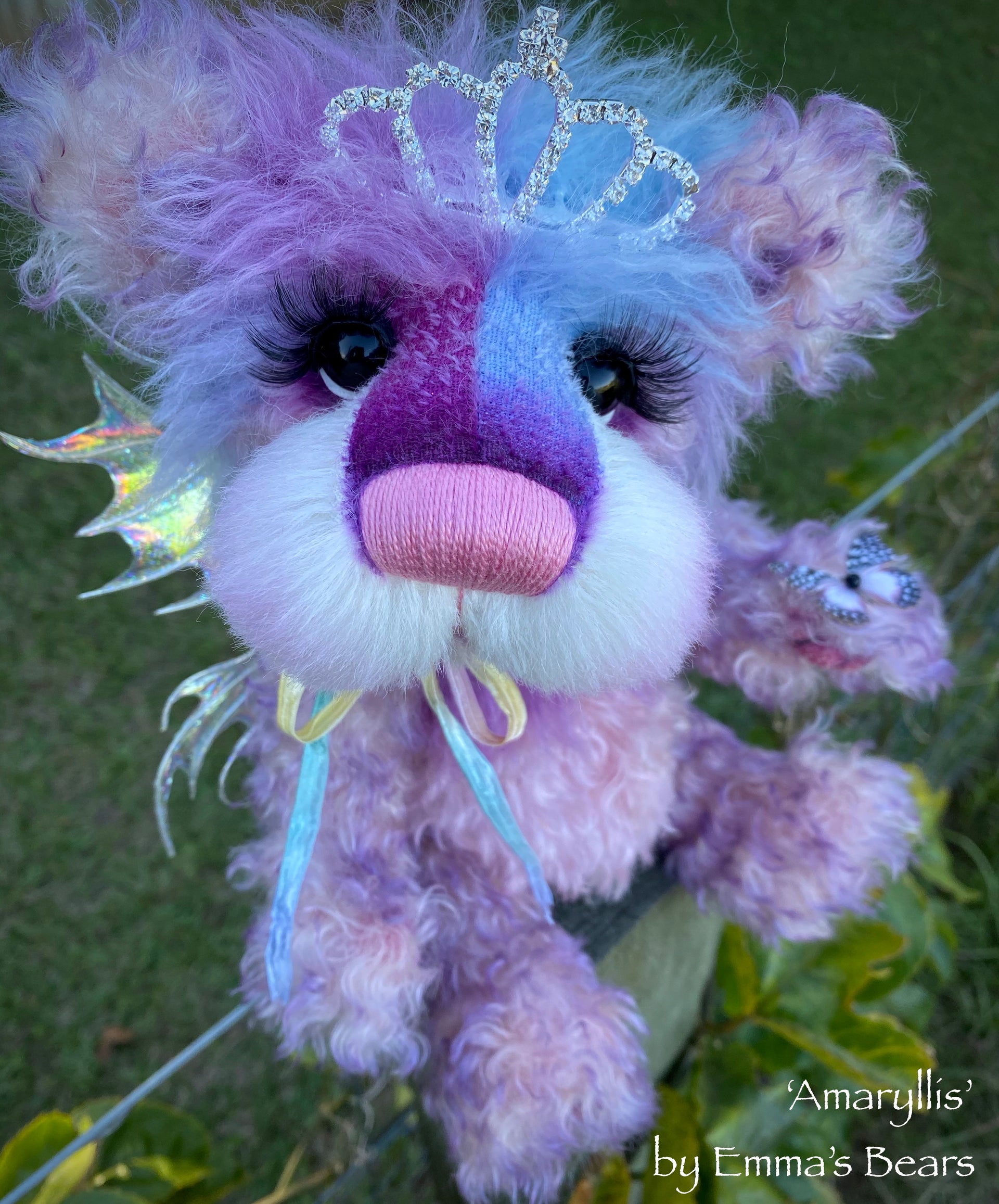 Amaryllis - 11" Mohair and Alpaca artist bear by Emma's Bears - OOAK