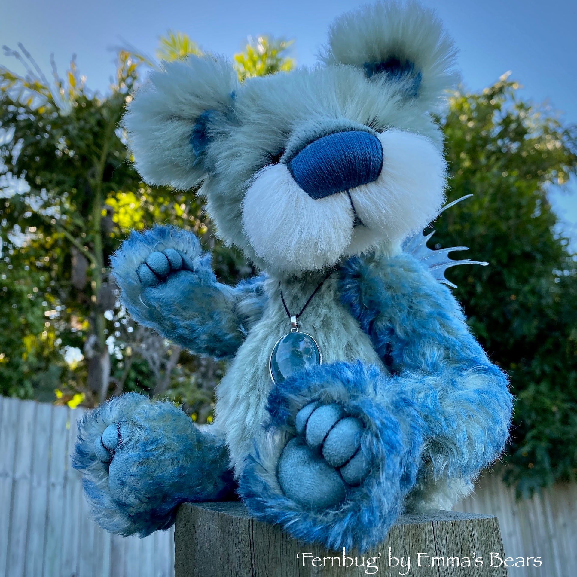 Fernbug - 11" Mohair and Alpaca artist bear by Emma's Bears - OOAK