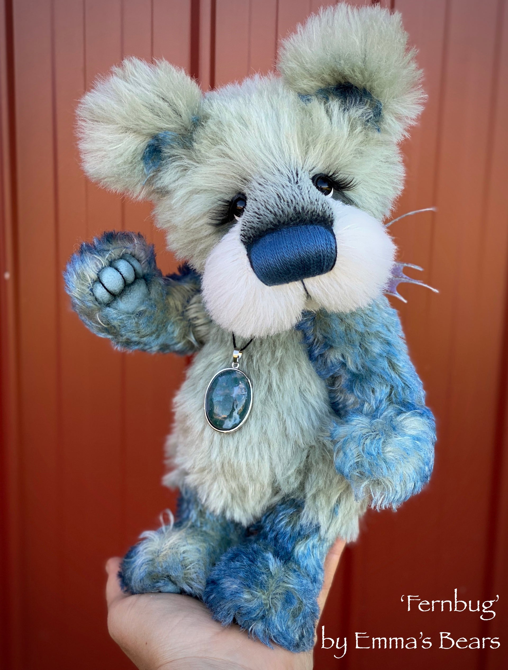 Fernbug - 11" Mohair and Alpaca artist bear by Emma's Bears - OOAK