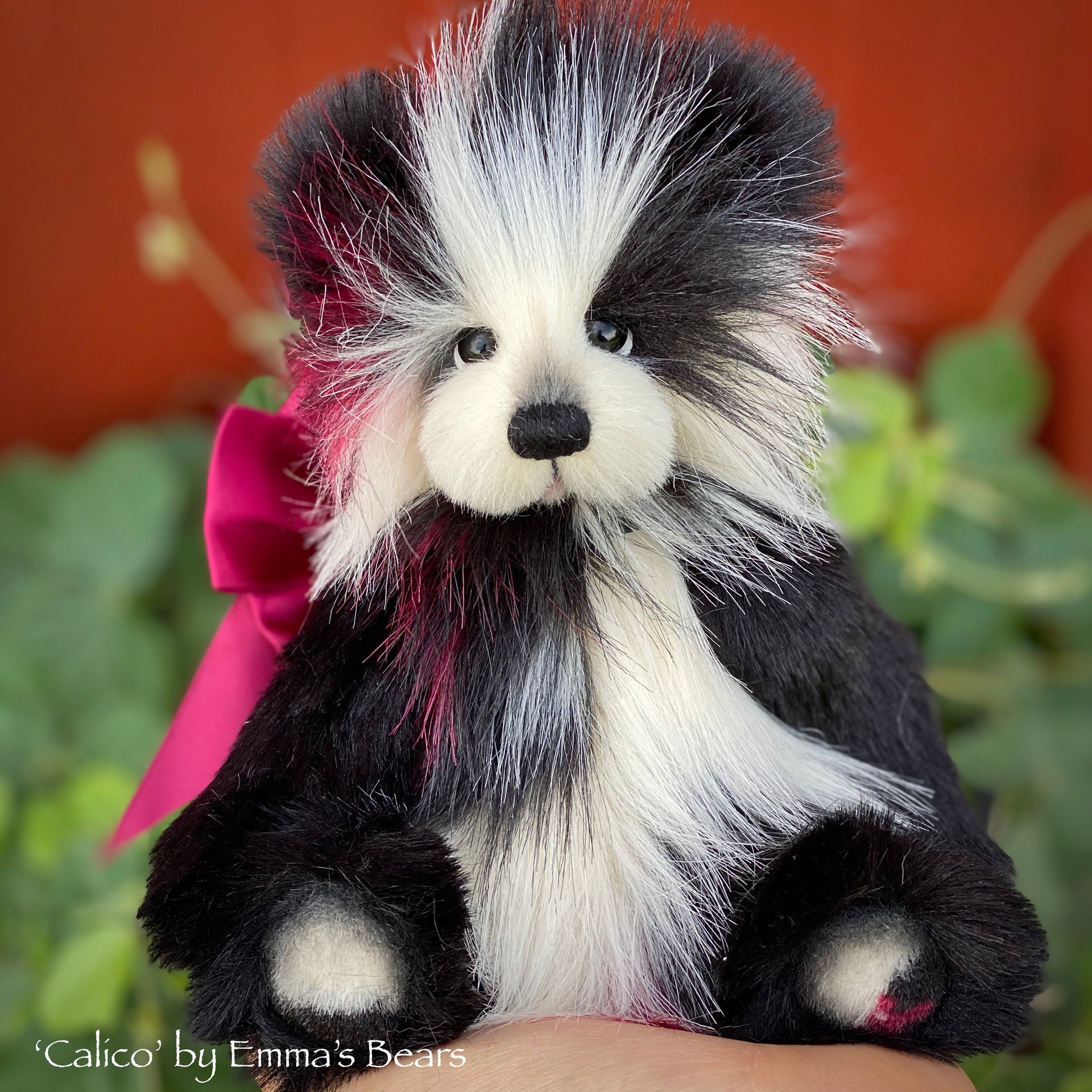 Calico - 8" Faux Fur Artist Bear by Emma's Bears - OOAK