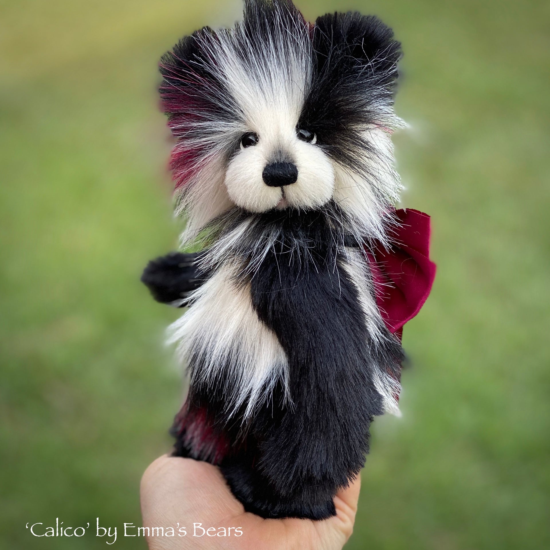 Calico - 8" Faux Fur Artist Bear by Emma's Bears - OOAK