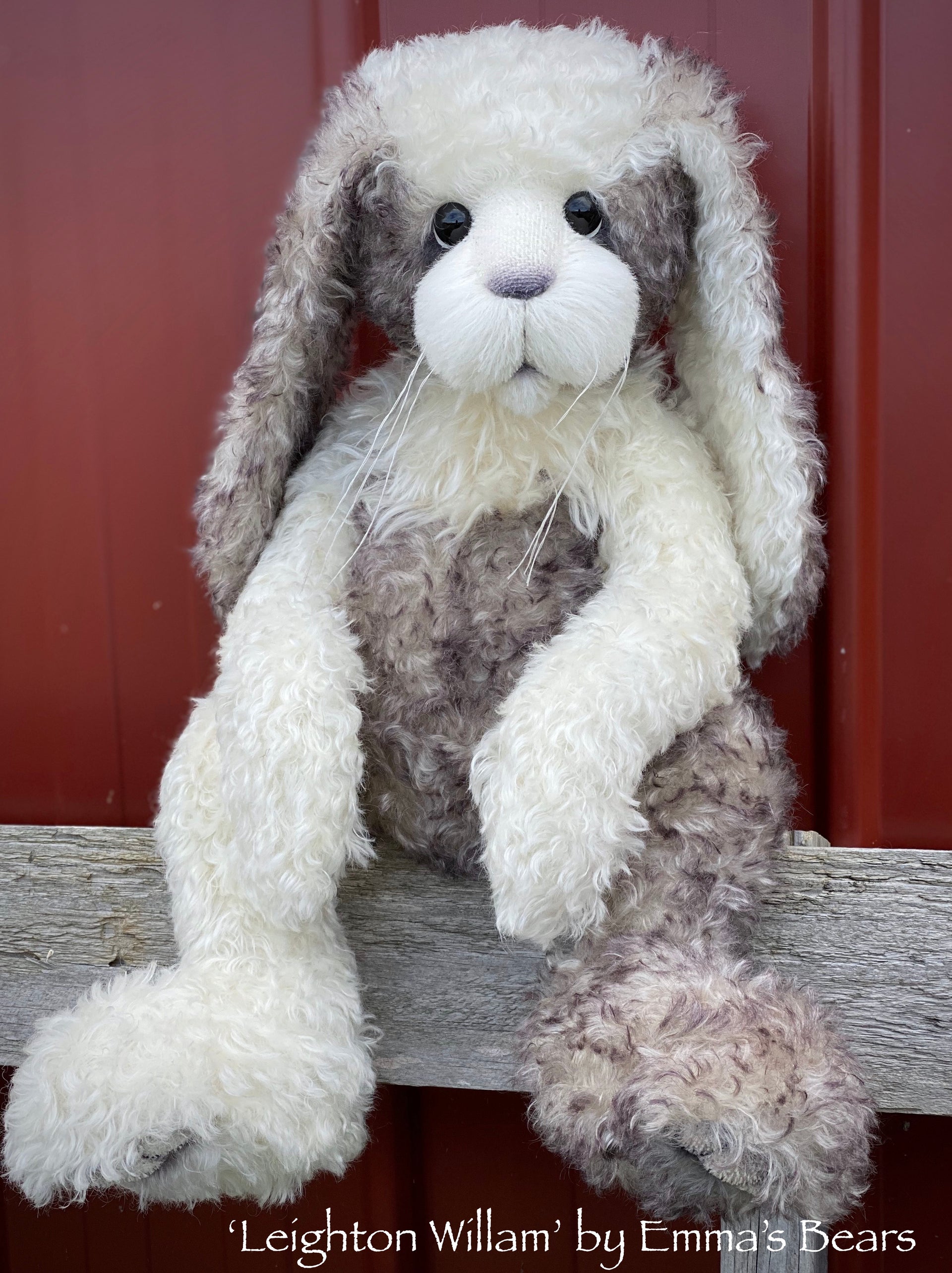 Leighton Willam - 21" Mohair and Alpaca Toddler Artist BUNNY by Emma's Bears - OOAK