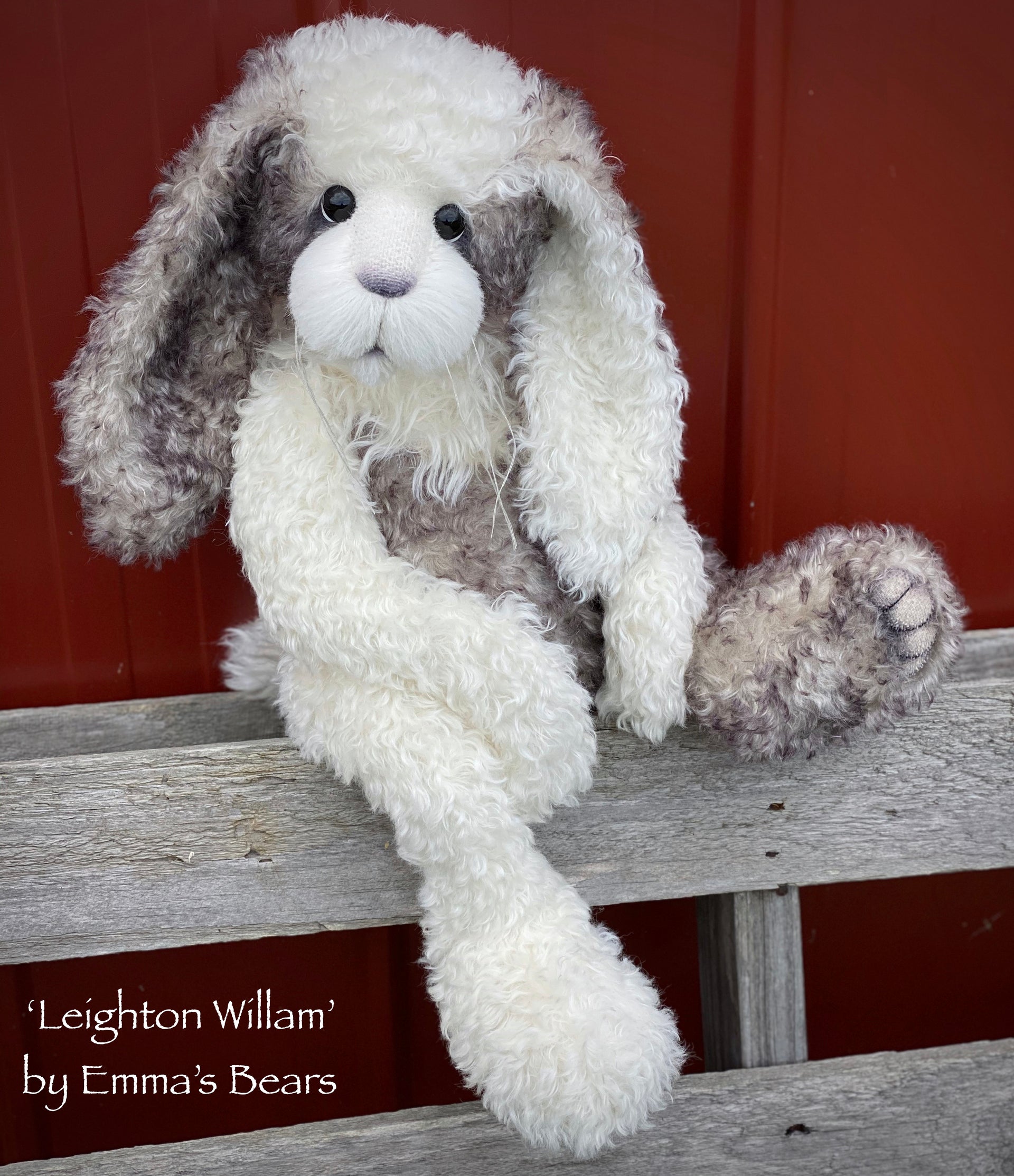 Leighton Willam - 21" Mohair and Alpaca Toddler Artist BUNNY by Emma's Bears - OOAK