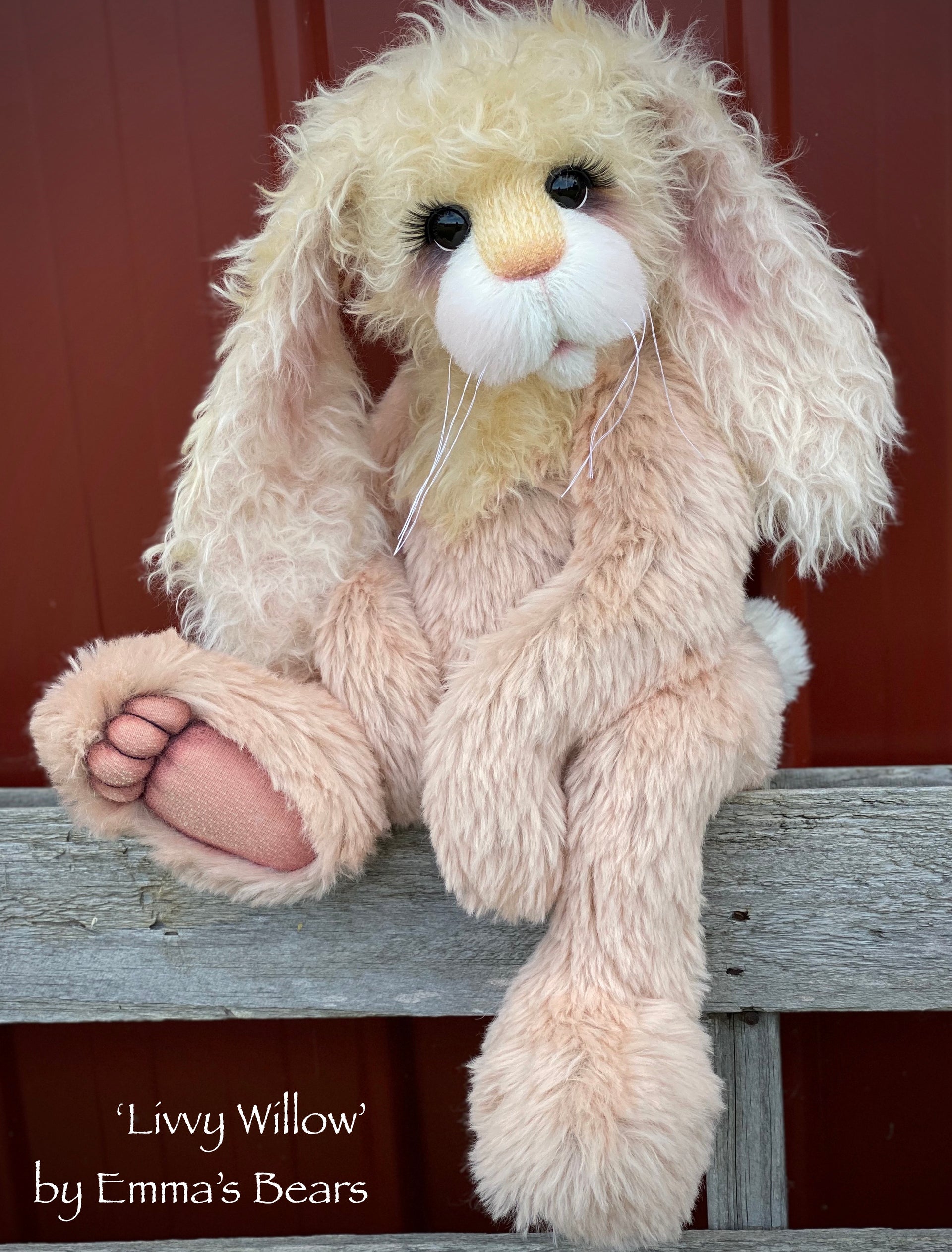 Livvy Willow - 21" Mohair and Alpaca Toddler Artist BUNNY by Emma's Bears - OOAK