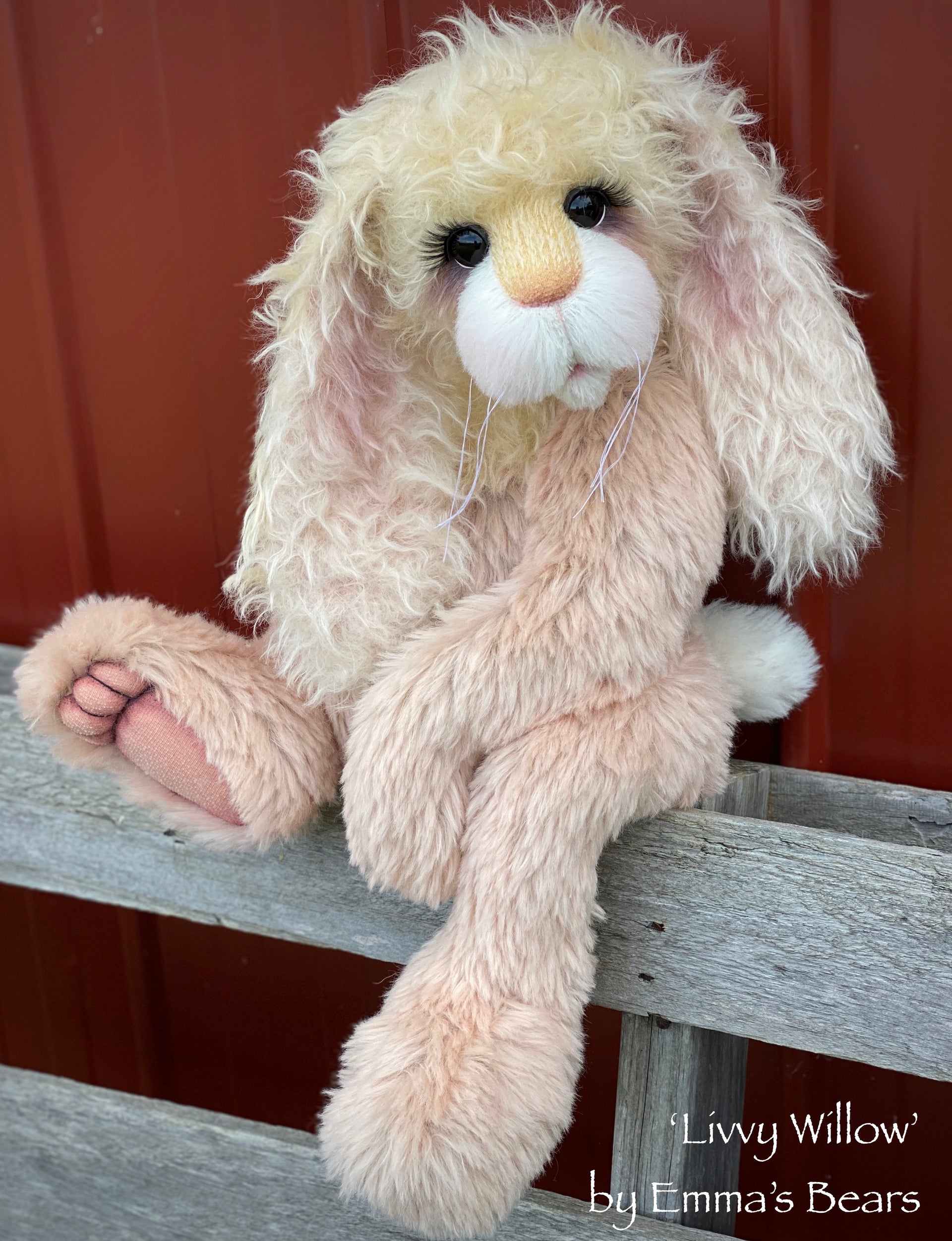 Livvy Willow - 21" Mohair and Alpaca Toddler Artist BUNNY by Emma's Bears - OOAK