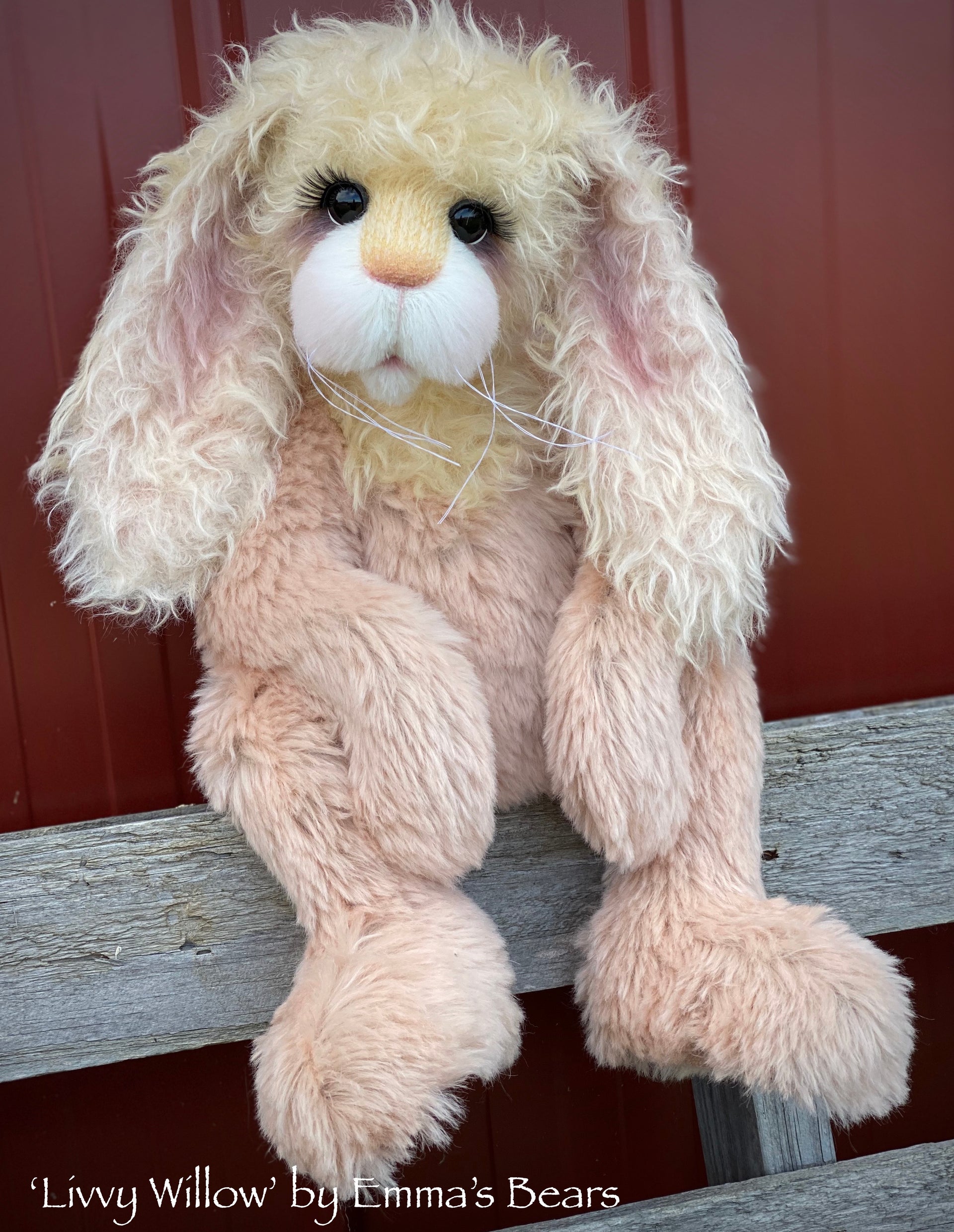 Livvy Willow - 21" Mohair and Alpaca Toddler Artist BUNNY by Emma's Bears - OOAK