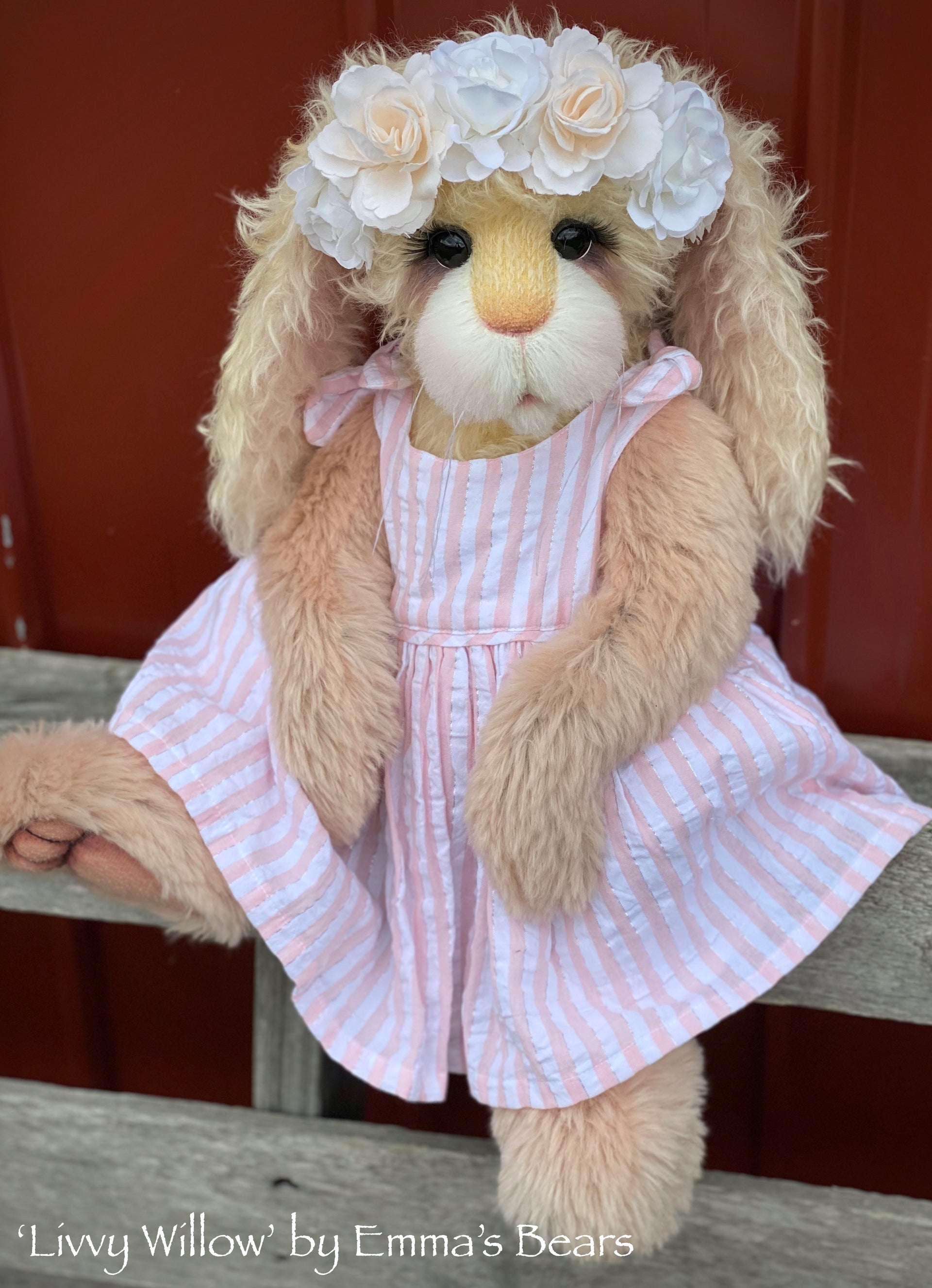 Livvy Willow - 21" Mohair and Alpaca Toddler Artist BUNNY by Emma's Bears - OOAK