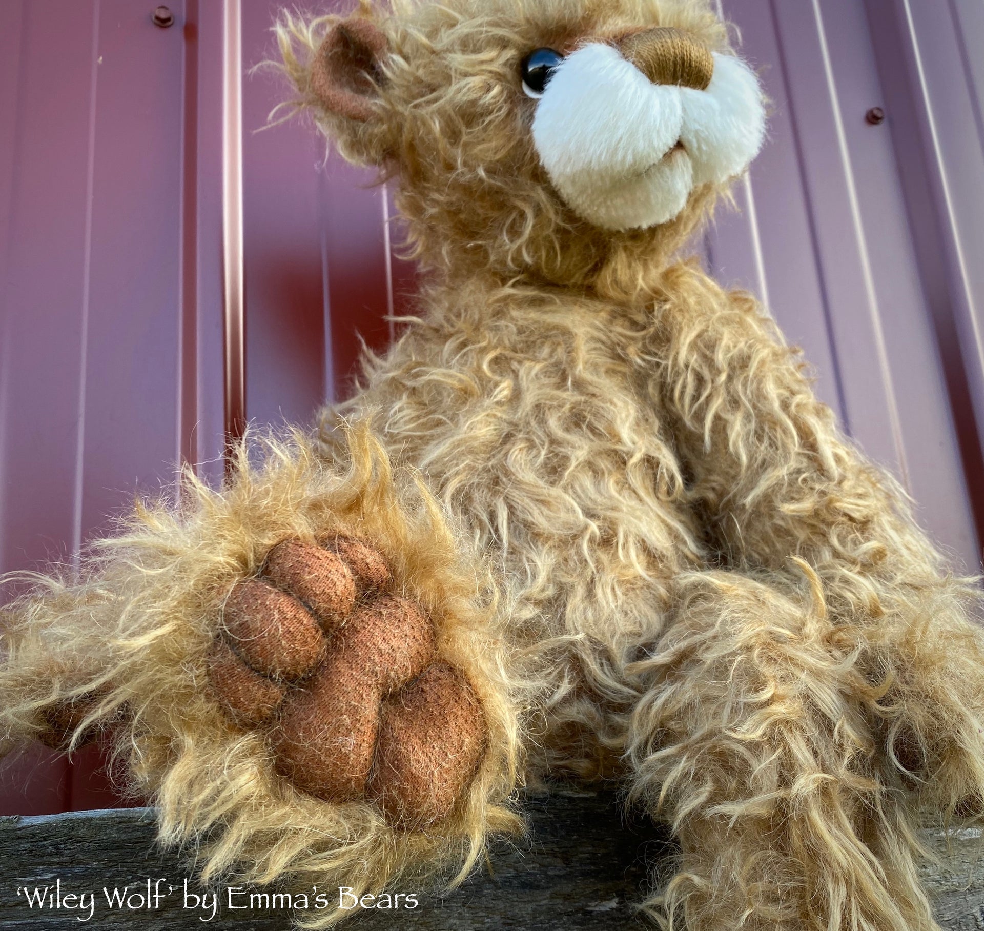 Wiley Wolf - 21" Mohair Toddler Artist Bear by Emma's Bears - OOAK