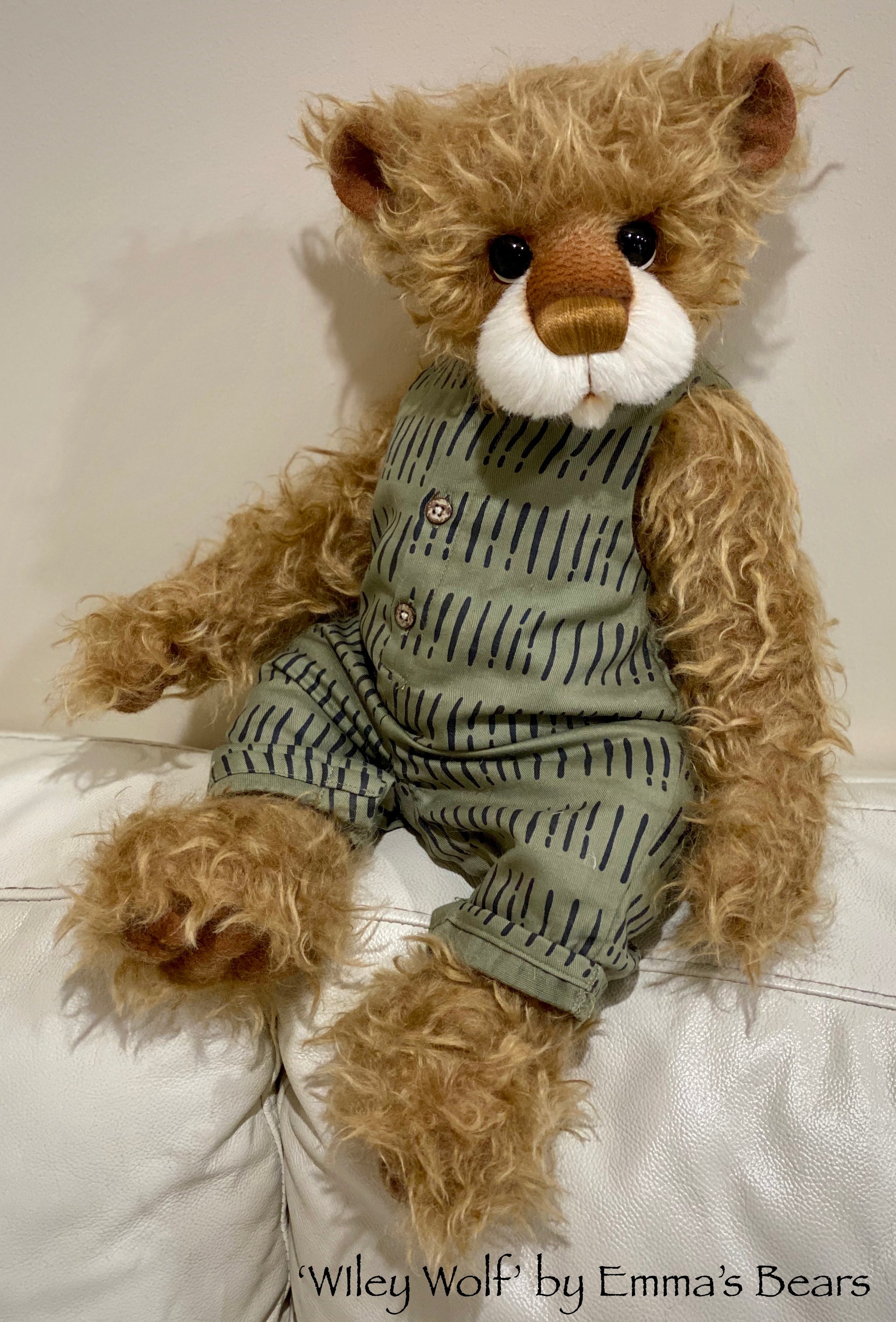 Wiley Wolf - 21" Mohair Toddler Artist Bear by Emma's Bears - OOAK