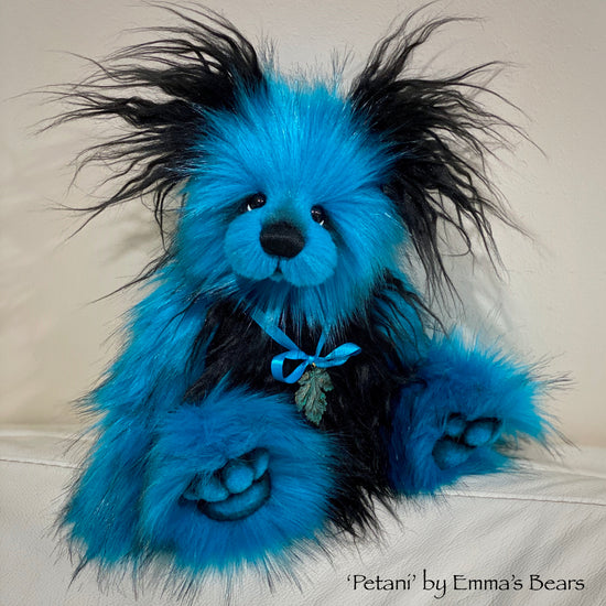 Petani - 13" faux fur Bear by Emmas Bears - OOAK