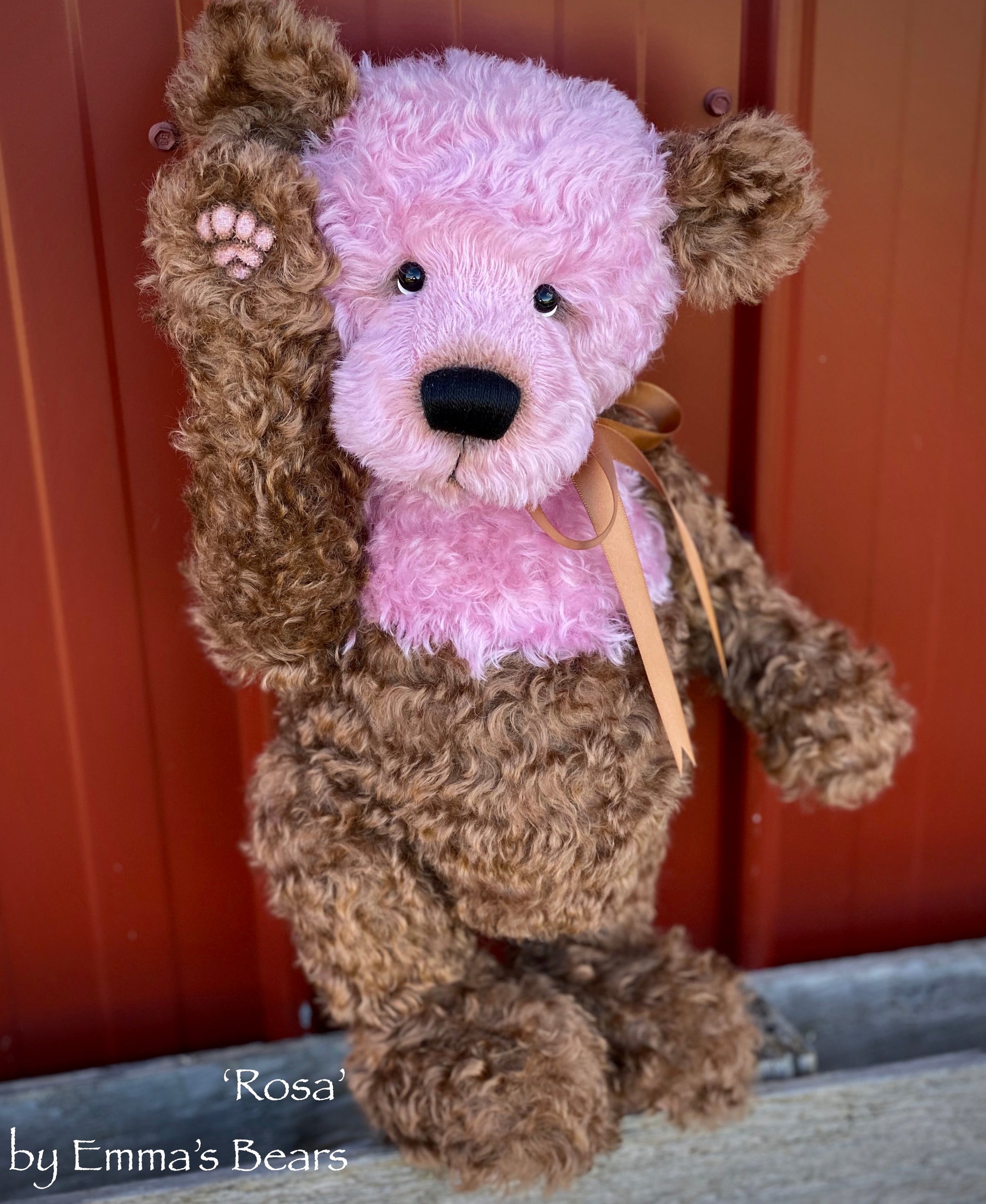 Rosa - 17" Kid Mohair Artist Bear by Emma's Bears - OOAK