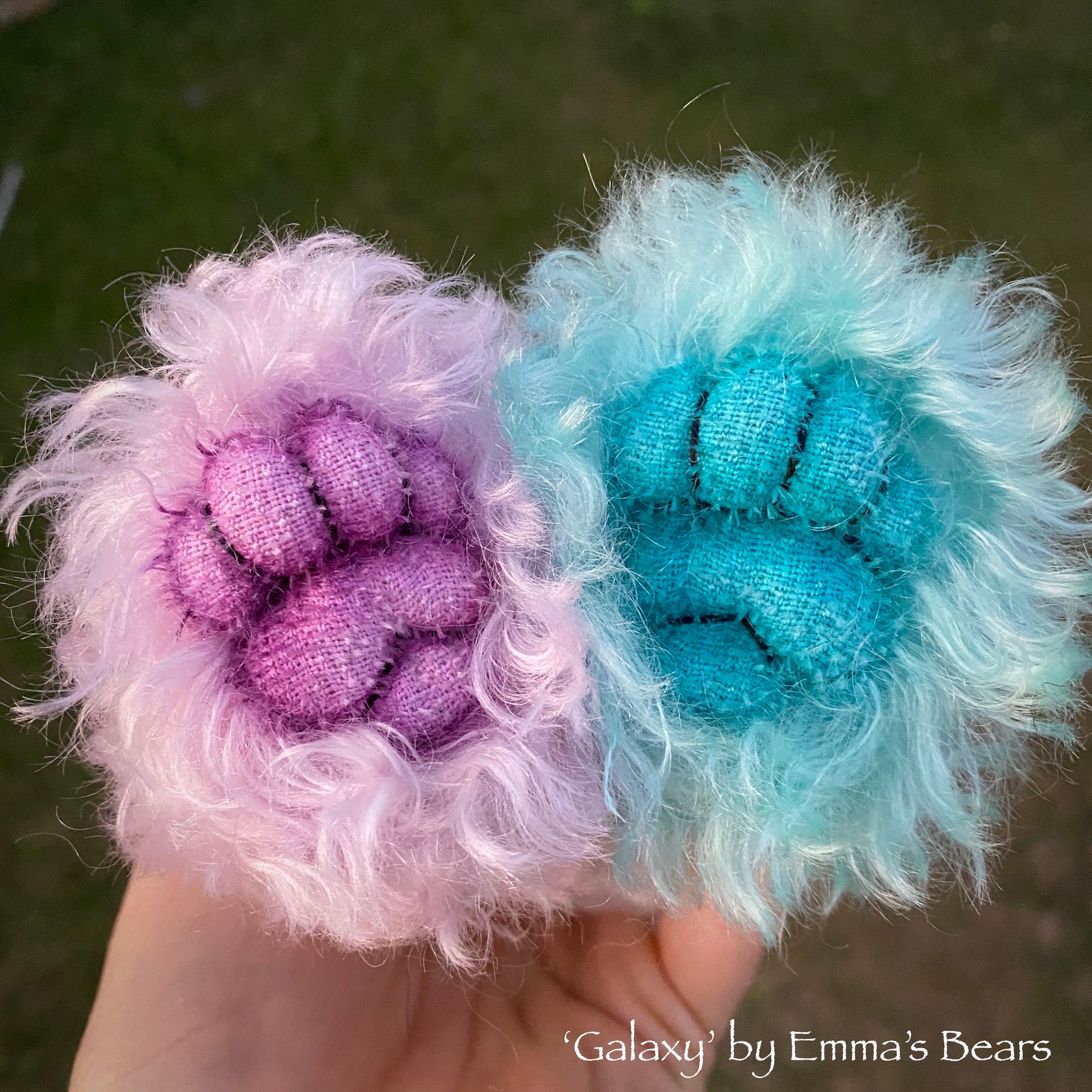 Galaxy - 11" Hand Dyed Kid Mohair Artist Bear by Emma's Bears - OOAK