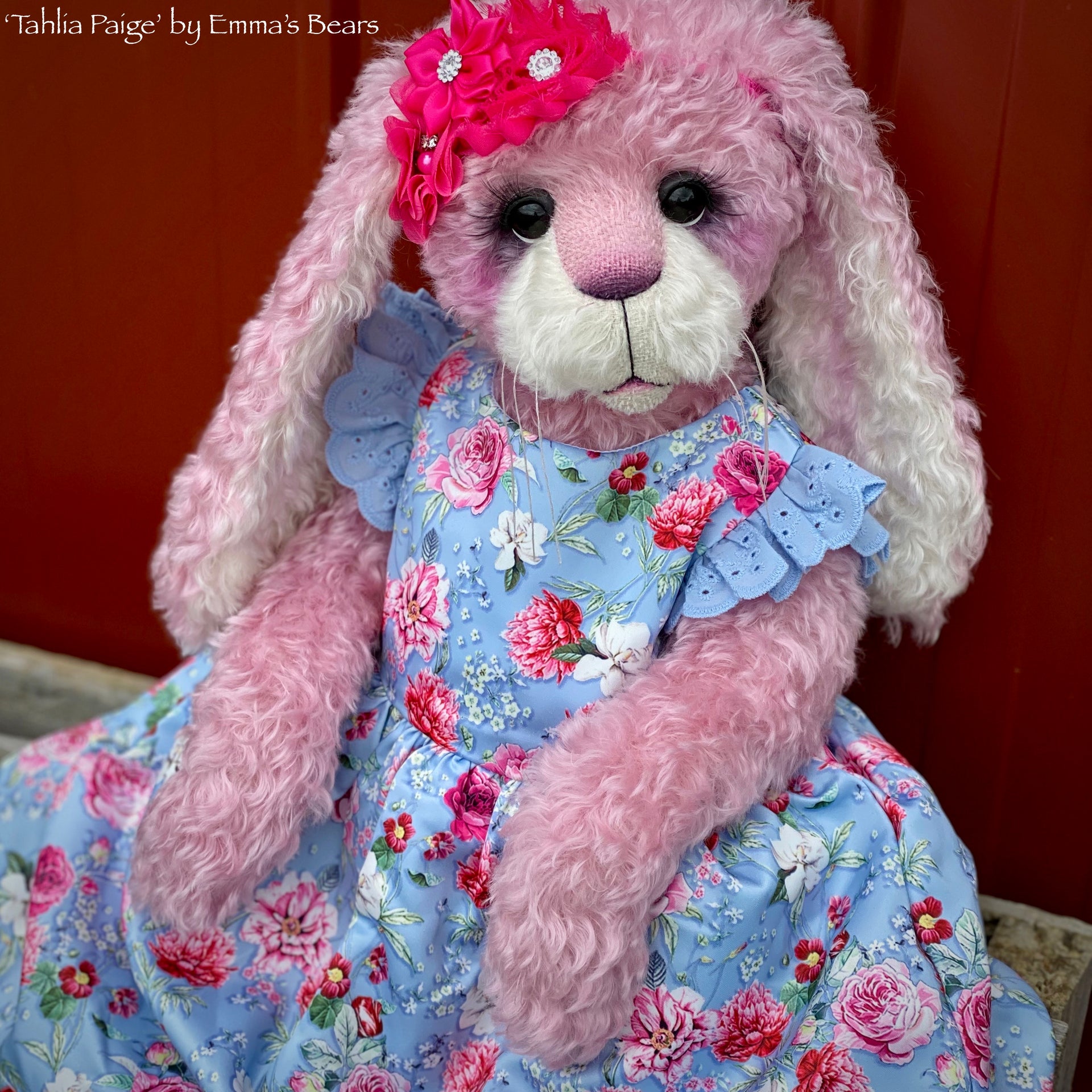 Tahlia Paige - 21" Kid Mohair Toddler Artist BUNNY by Emma's Bears - OOAK