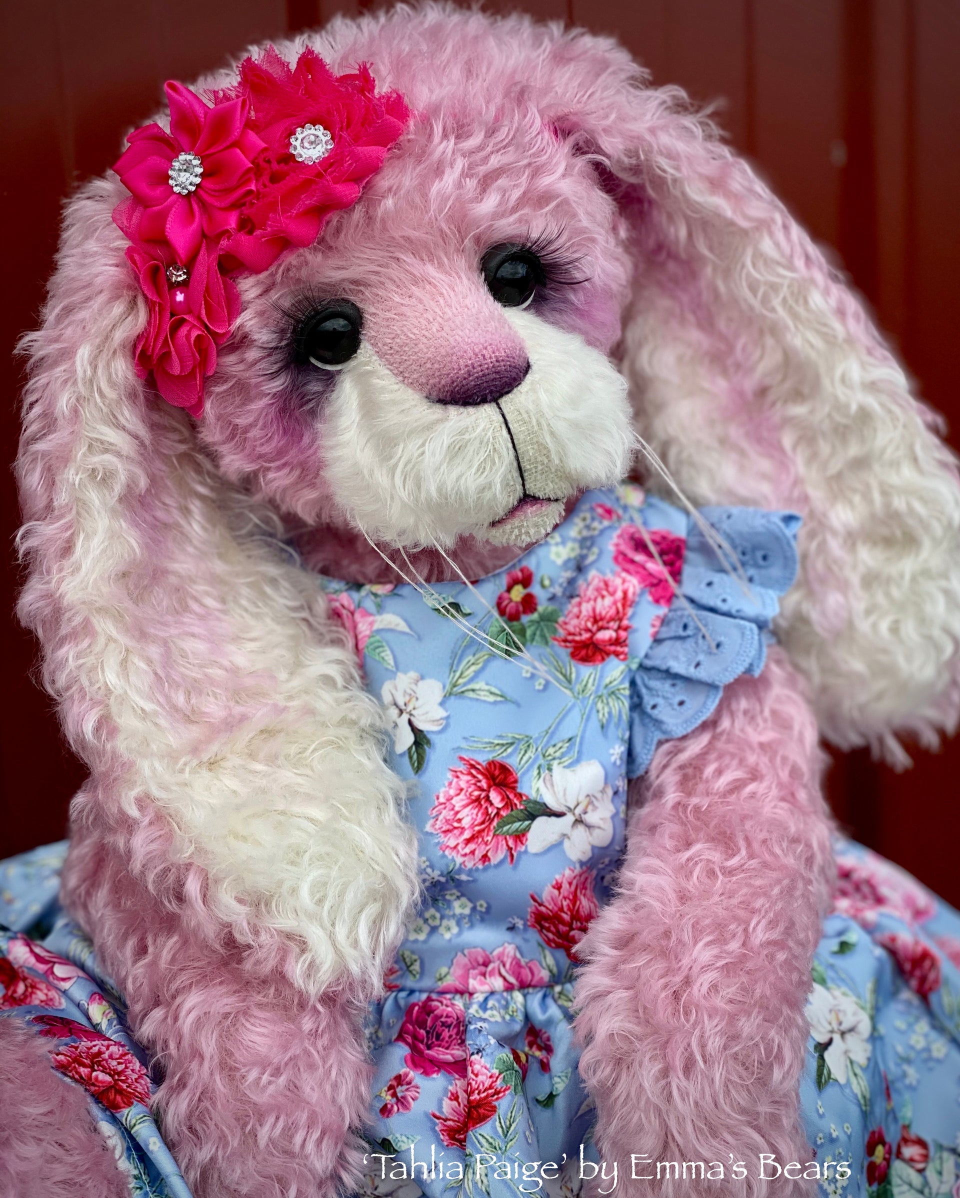 Tahlia Paige - 21" Kid Mohair Toddler Artist BUNNY by Emma's Bears - OOAK