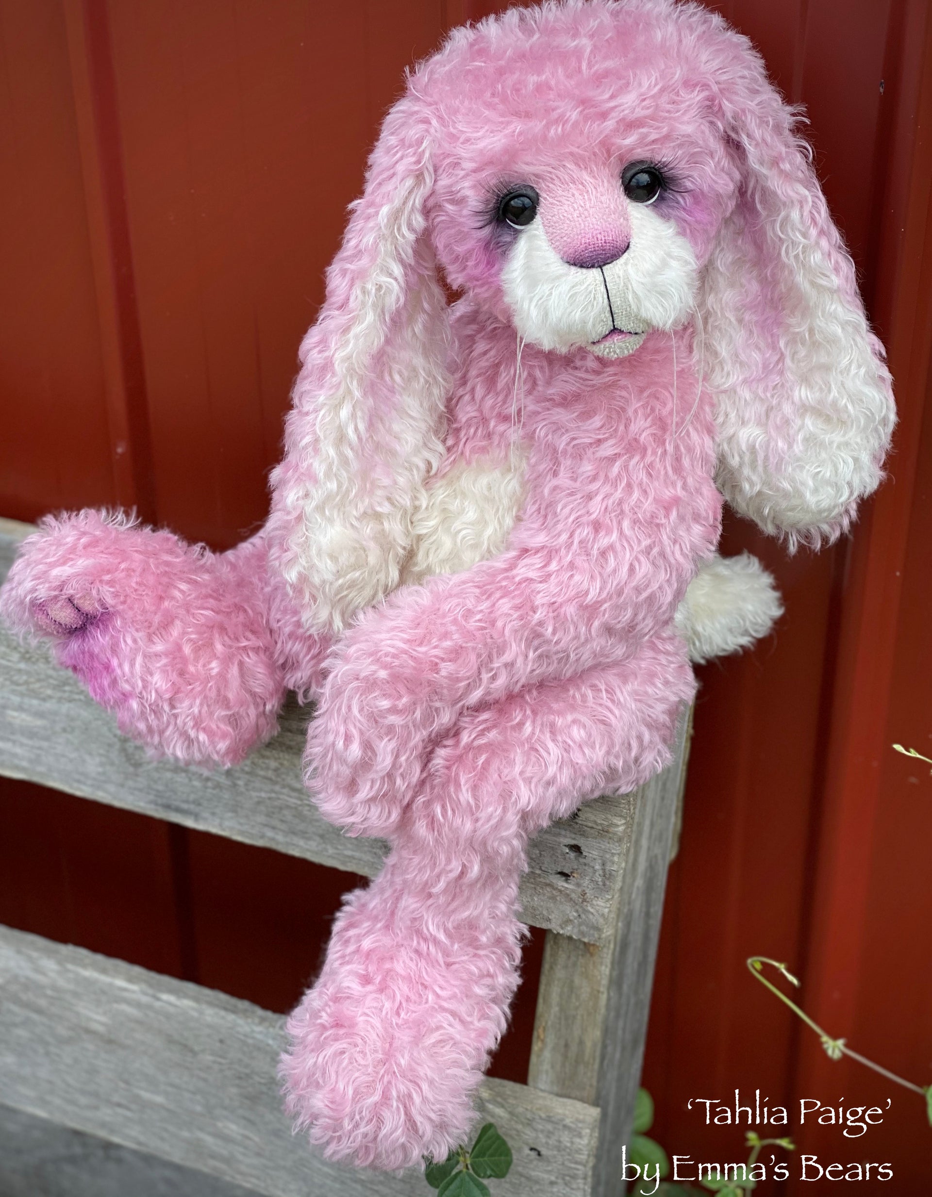 Tahlia Paige - 21" Kid Mohair Toddler Artist BUNNY by Emma's Bears - OOAK