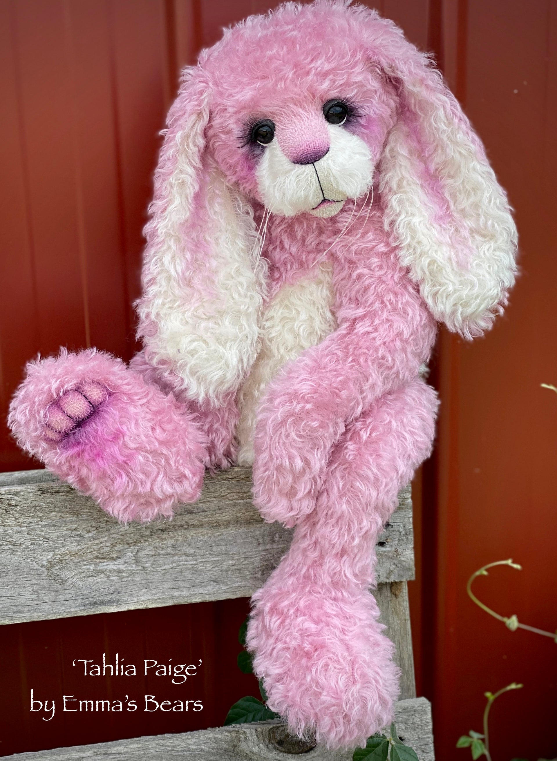 Tahlia Paige - 21" Kid Mohair Toddler Artist BUNNY by Emma's Bears - OOAK