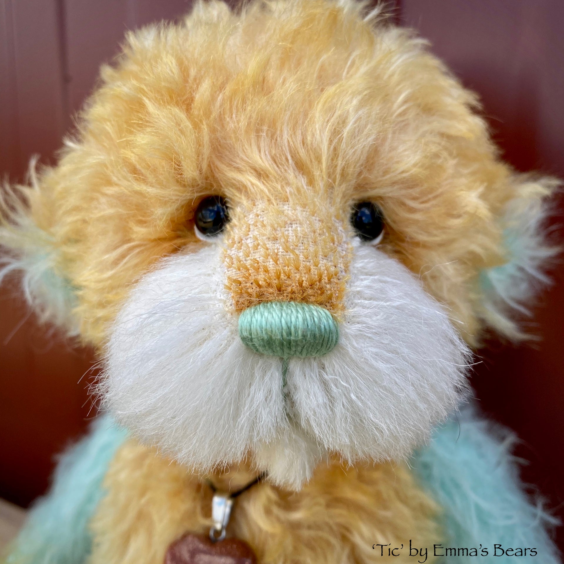 Tic - 8" Hand-Dyed Mohair and Alpaca Artist Bear by Emma's Bears - OOAK in a Limited Series